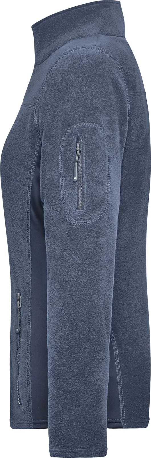jn841-ladies-workwear-fleece-jacket-navy-navy-left-4 James & Nicholson Ladies Workwear Fleece Jacket -Strong-