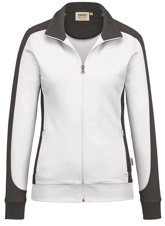 HAKRO Damen-Sweatjacke 277 Contrast Mikralinar®