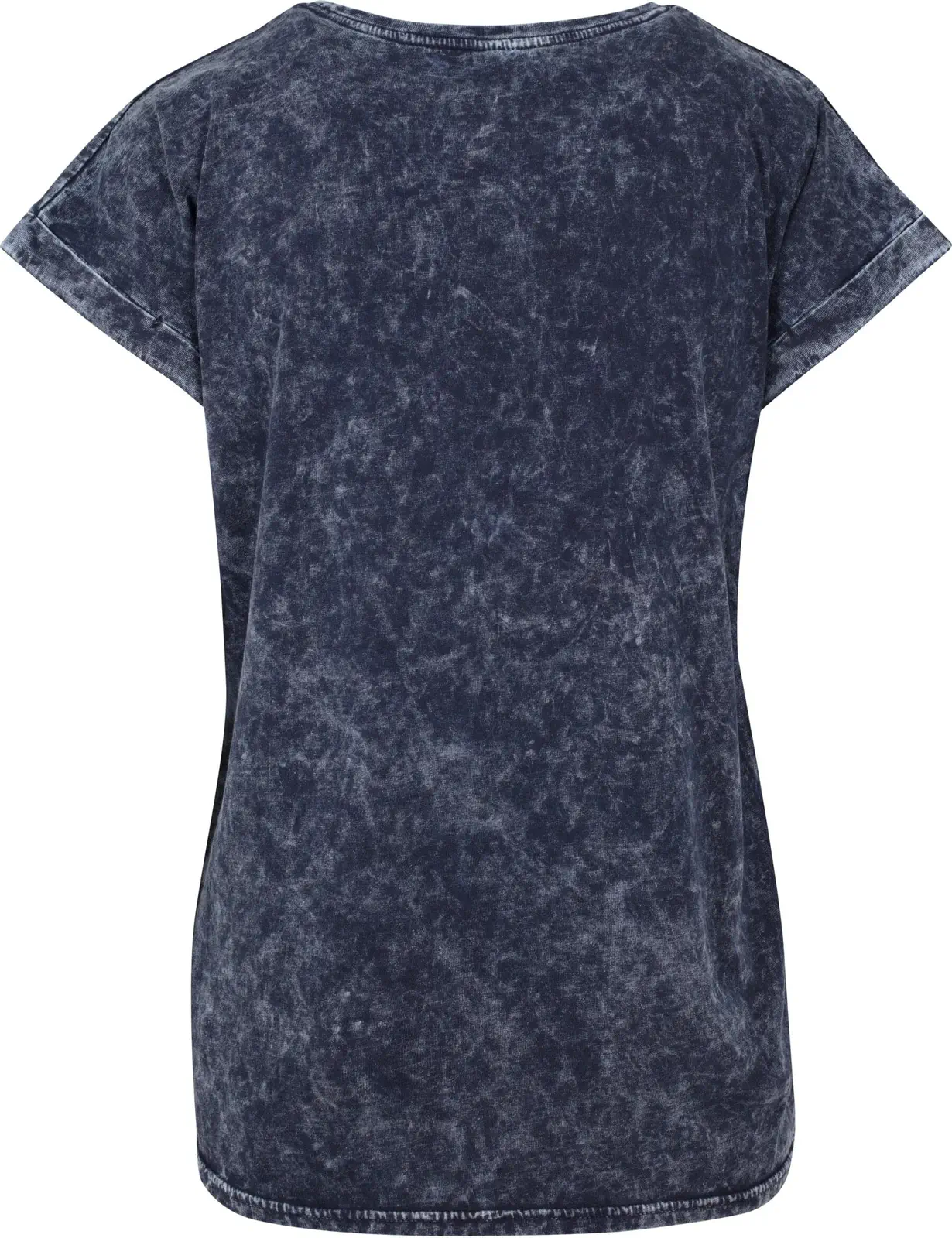 Build Your Brand Ladies Acid Washed Extended Shoulder Tee