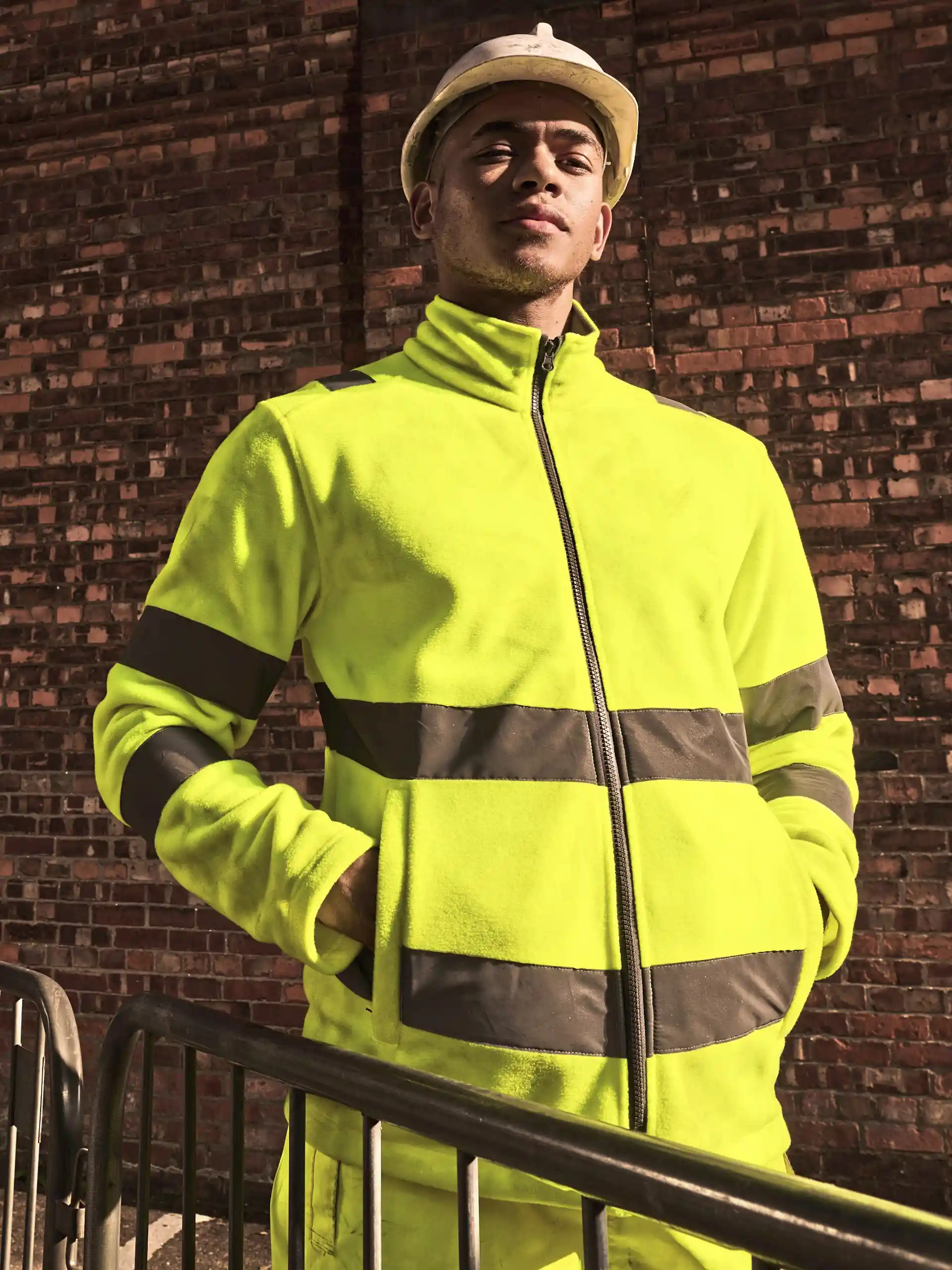 regatta-trf648-pro-contract-hi-vis-thor-fleecs-jacket-hi-vis-signalyellow-mode-1 Regatta Pro Contract Hi-Vis Thor Fleece Jacket