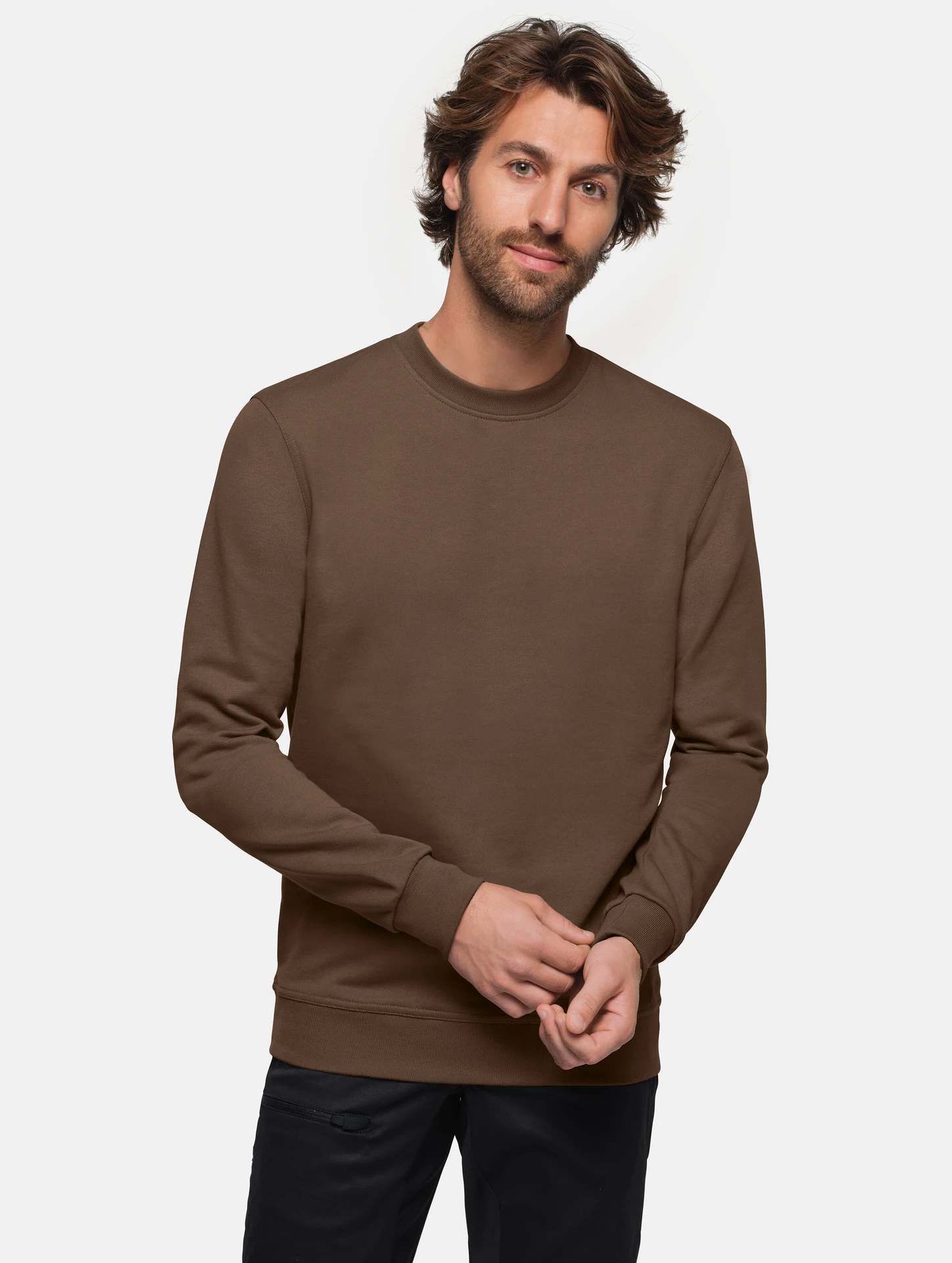 hakro-475-sweatshirt-mikralinar-nougat-model-0 HAKRO Sweatshirt 475 Mikralinar®