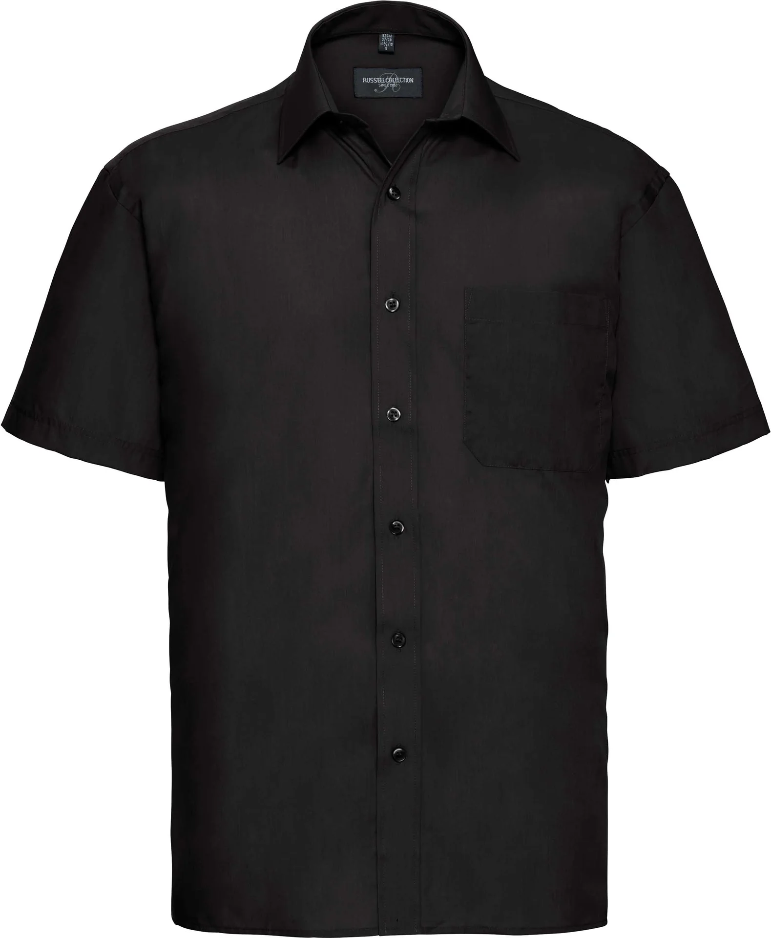 Russell Men's Short Sleeve Polycotton Easy Care Poplin Shirt