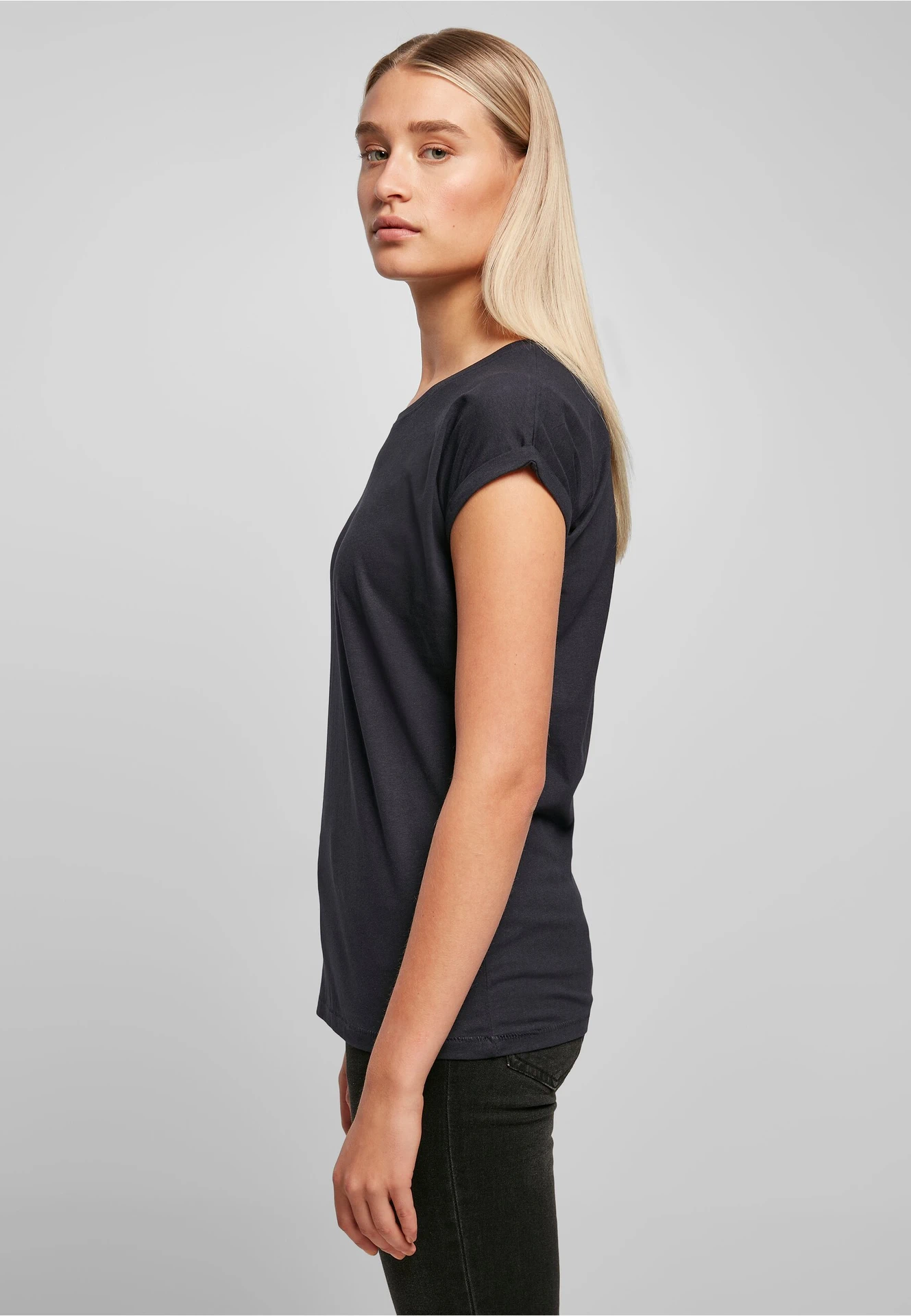 Build Your Brand Ladies Extended Shoulder Tee
