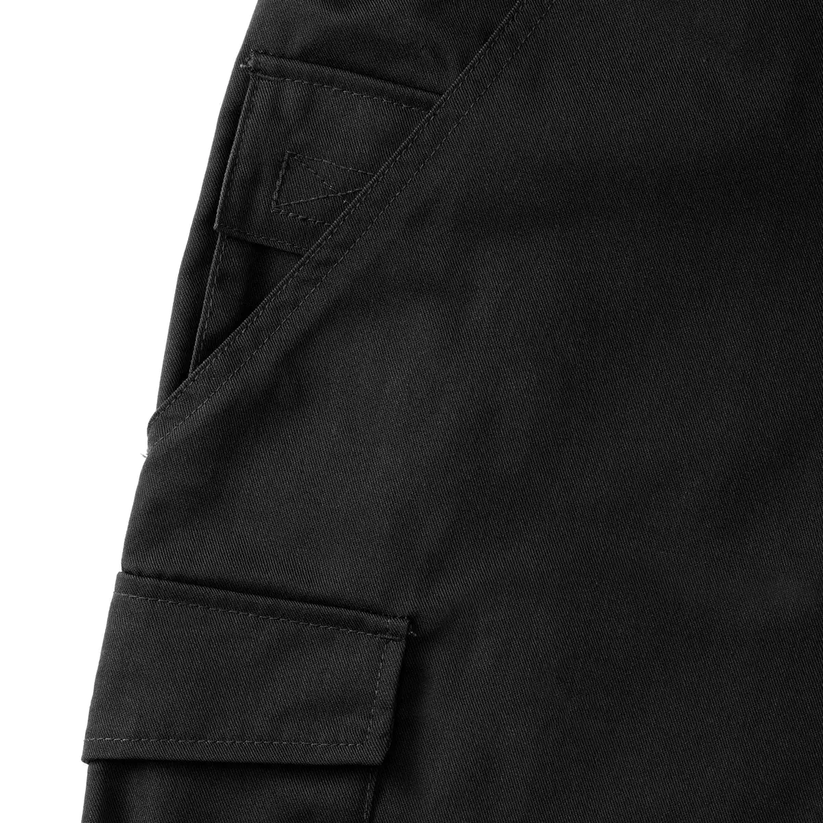 russell-r002m-poly-cotton-twill-shorts-black-detail-7 Russell Workwear Polycotton Twill Shorts