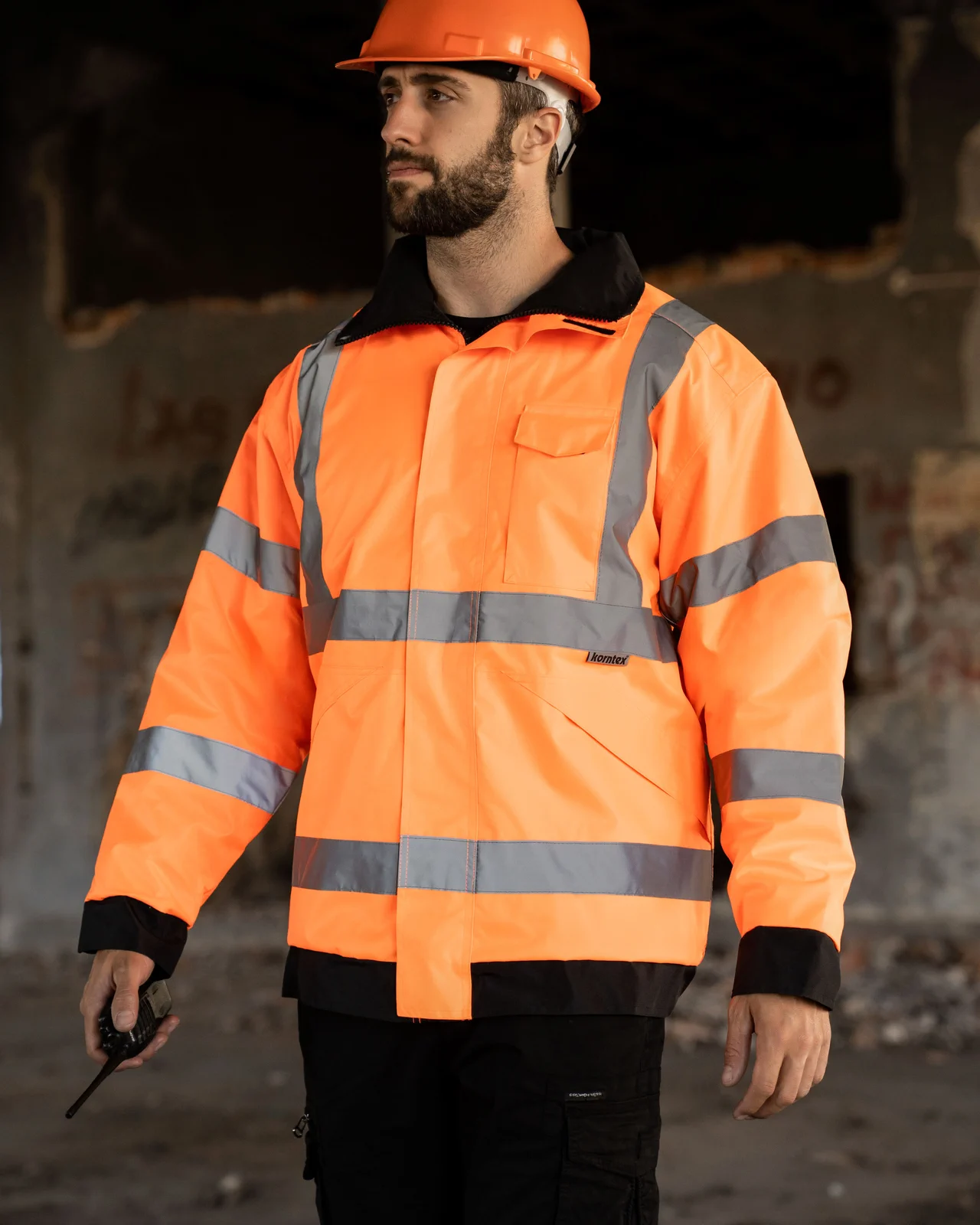 korntex-kxrlj-hi-vis-light-rain-jacket-kaunas-signalorange-model-3 Korntex Hi-Vis Light Rain Jacket Kaunas