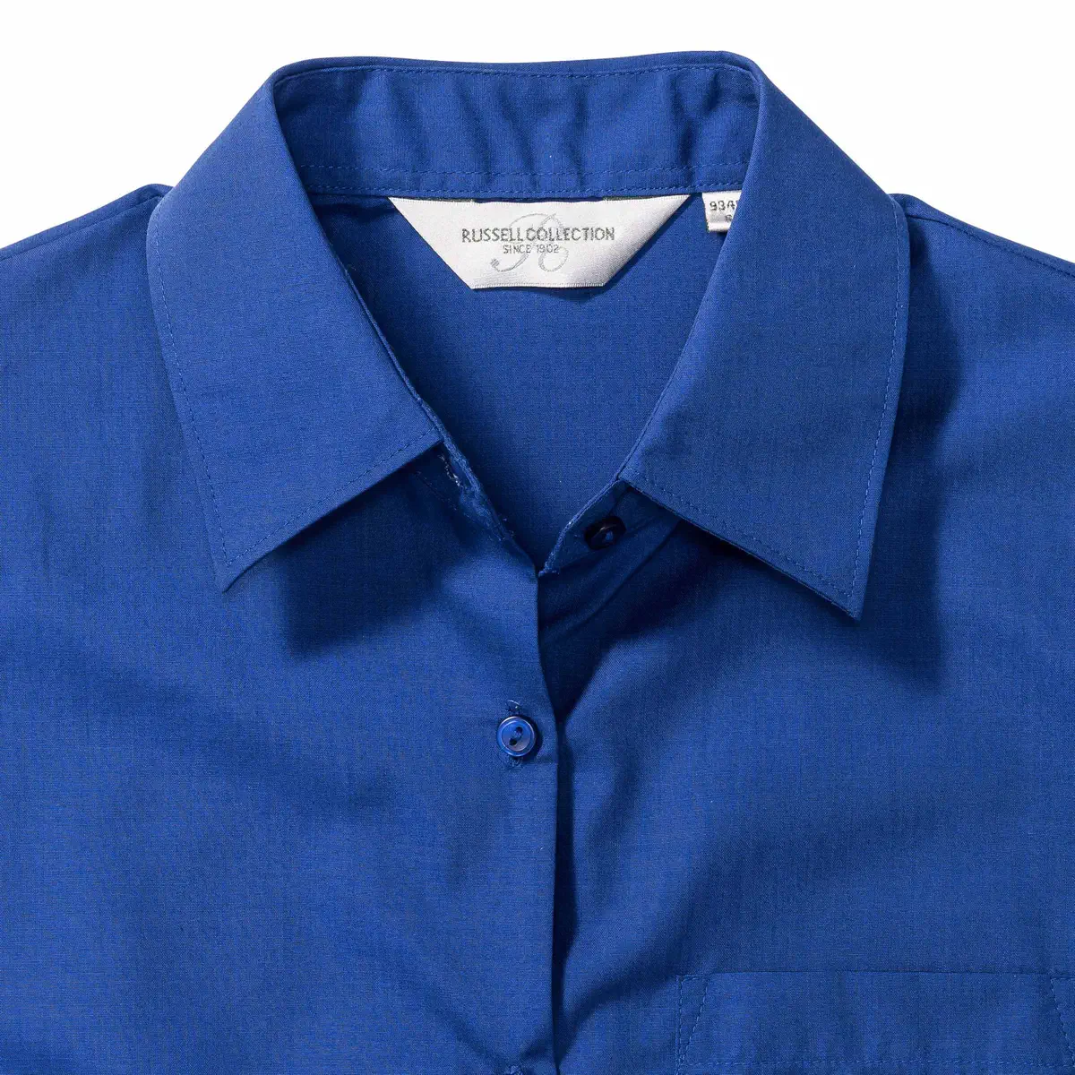 Russell Ladies Long Sleeve Polycotton Easy Care Poplin Shirt
