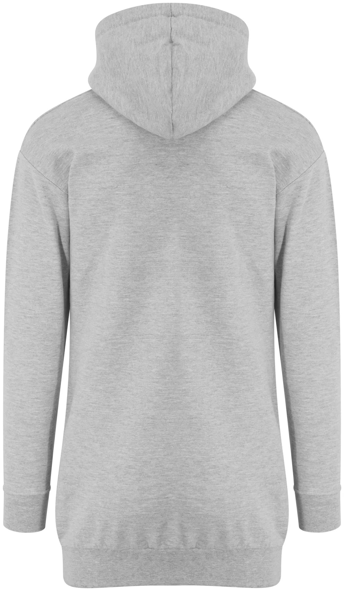 justhoods-jh015-hoodie-dress-heathergrey-back-3 Just Hoods Hoodie Dress