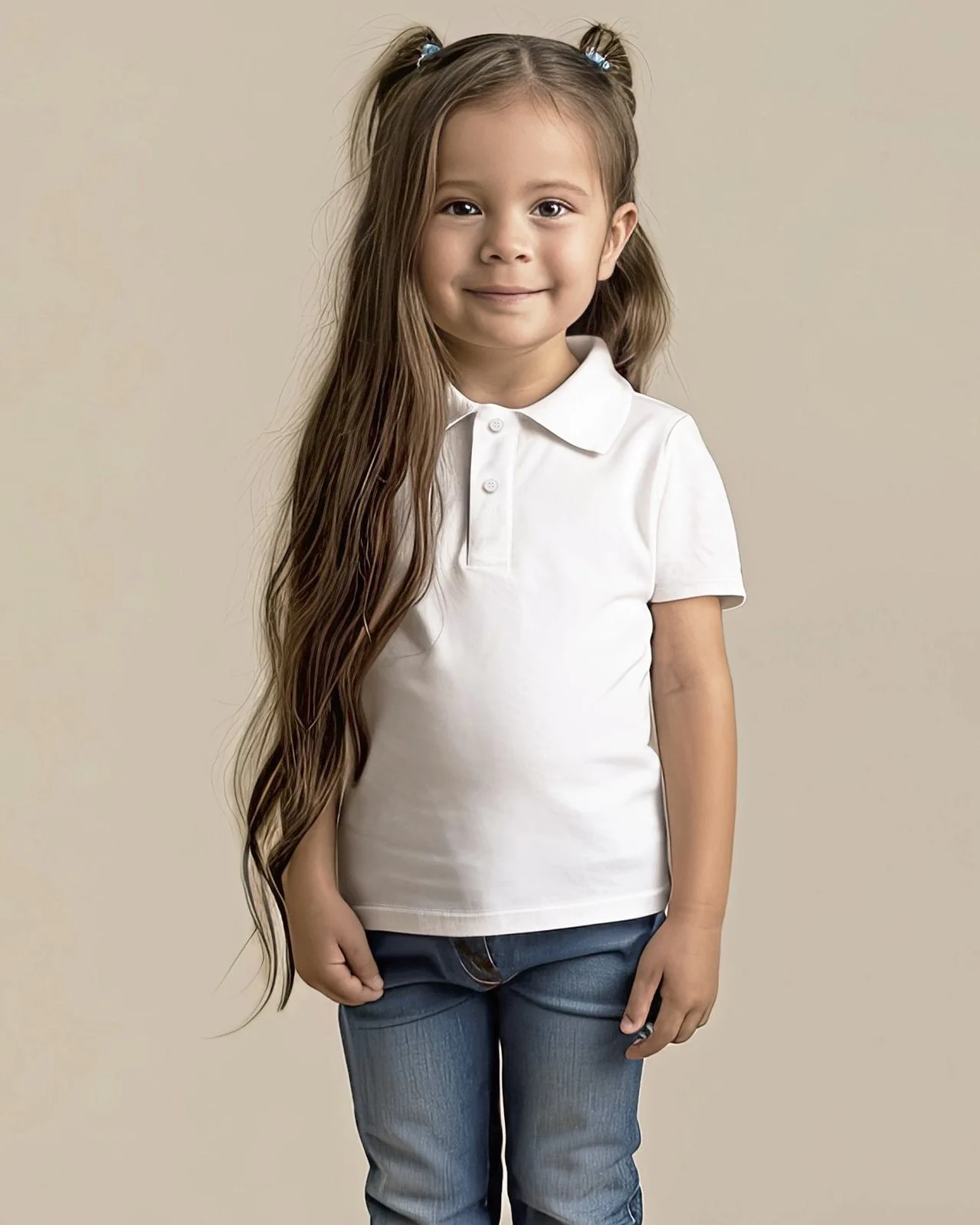 stedman-st3200-kids-classic-poloshirt-white-model-1 Stedman Short Sleeve Polo for children