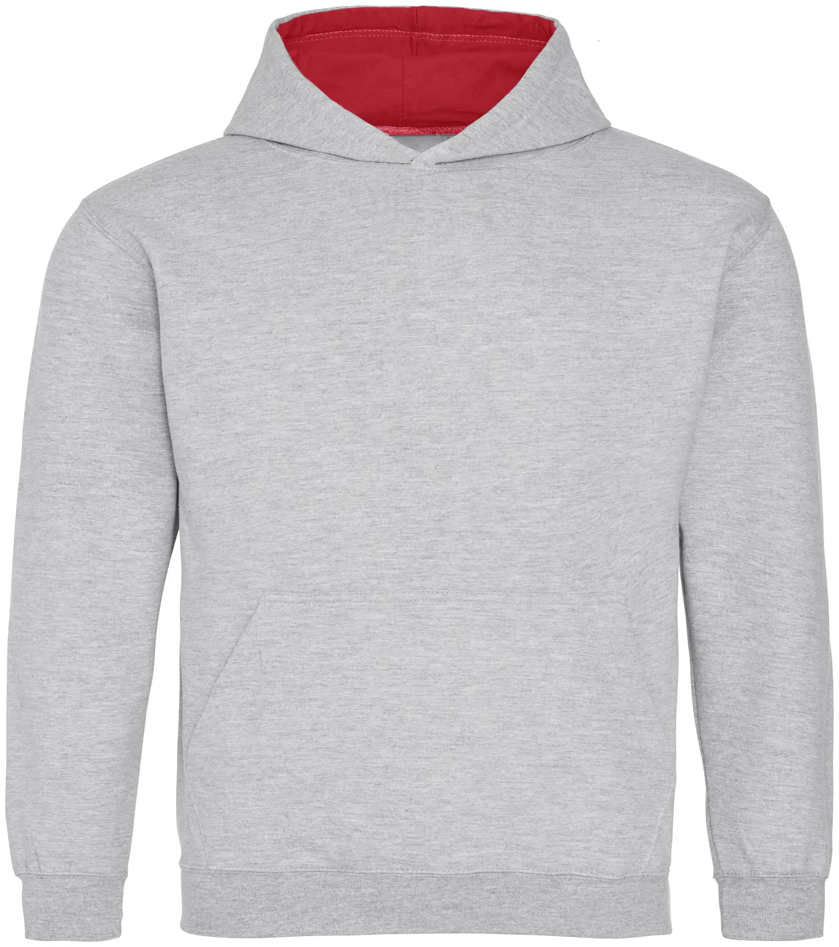 justhoods-jh003j-kids-varsity-hoodie-heathergrey-firered-front-1 Just Hoods Kids Varsity Hoodie