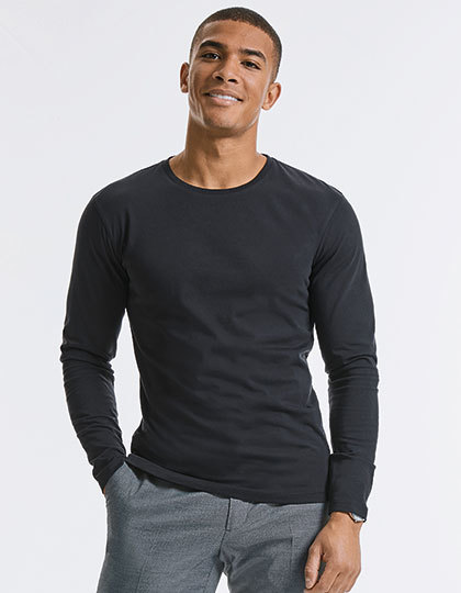 Russell Men`s Pure Organic Long Sleeve Tee