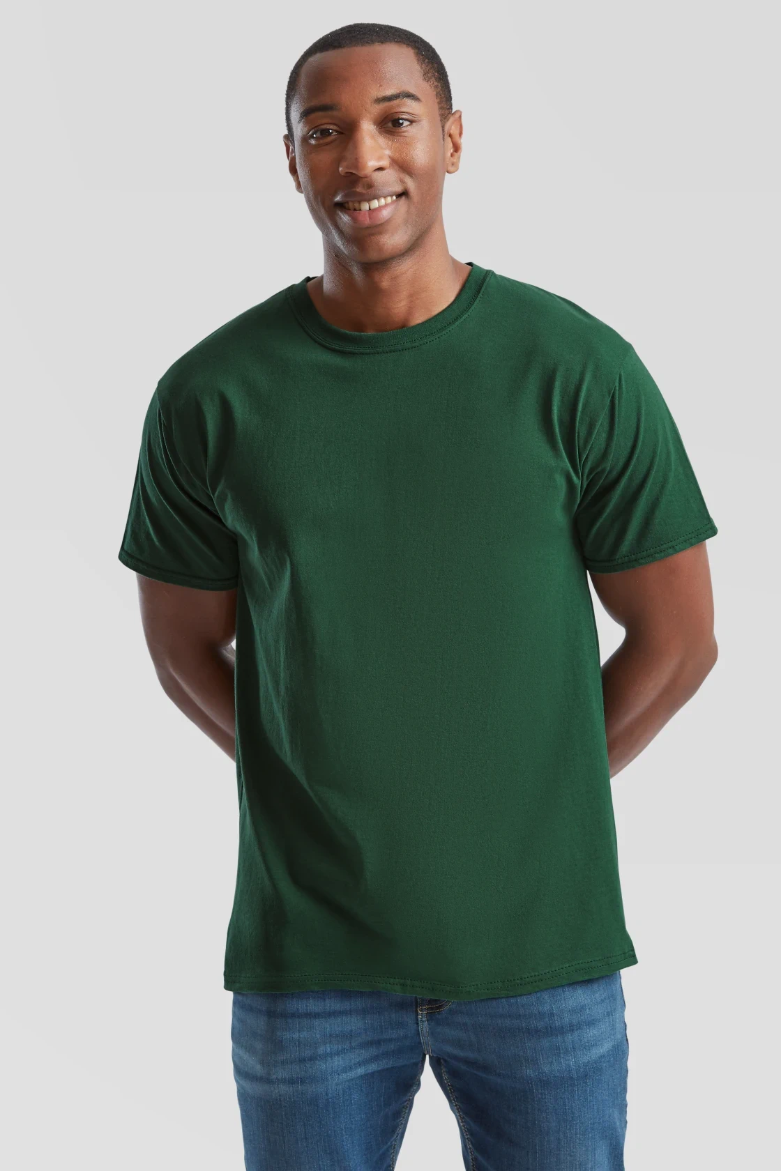 fruit-of-the-loom-61-036-0-valueweight-t-shirt-bottlegreen-model-0 F.O.L. Valueweight T