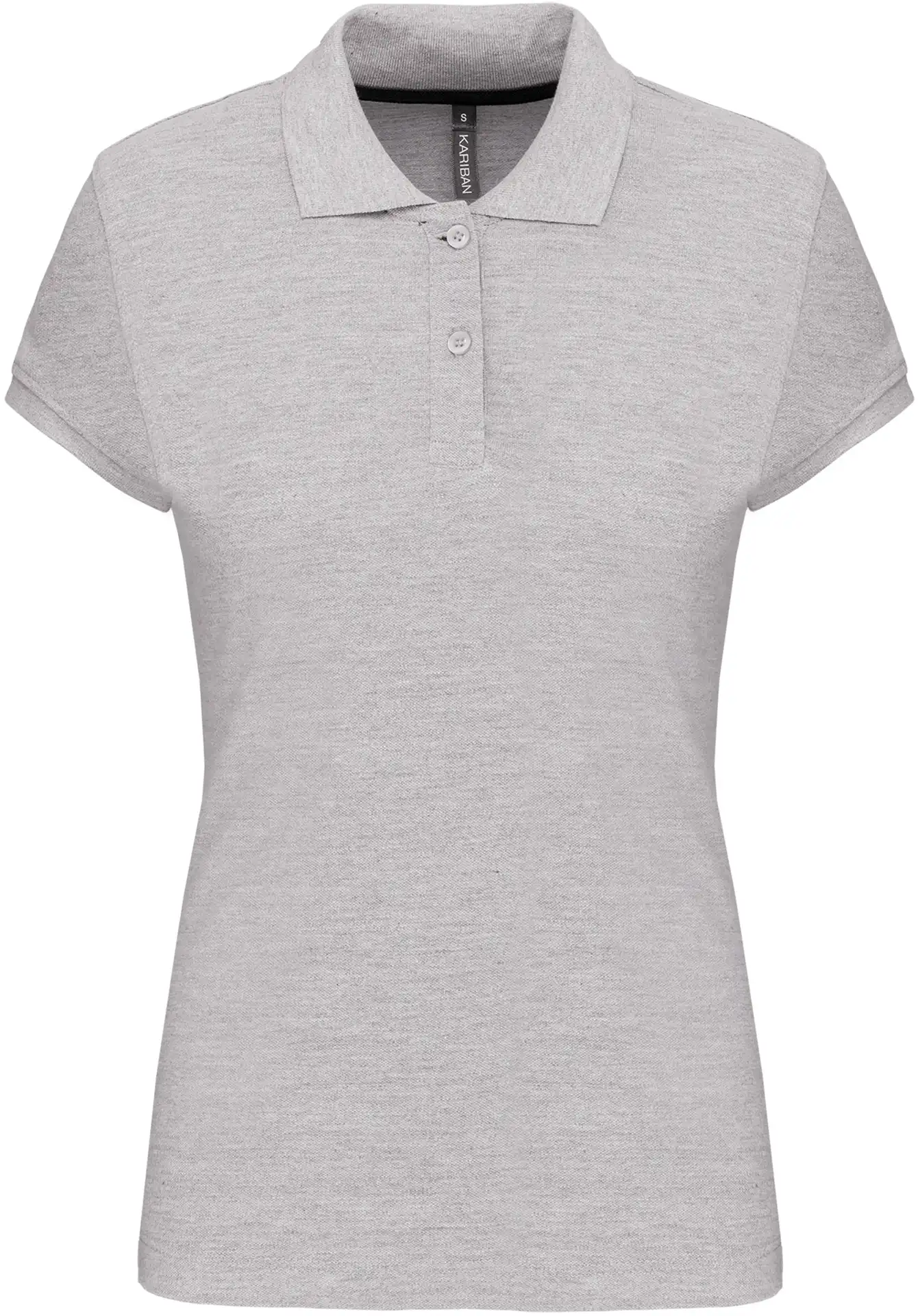 kariban-K242-damen-pique-polo-oxfordgrey-front-3 Kariban Damen Piqué Polo