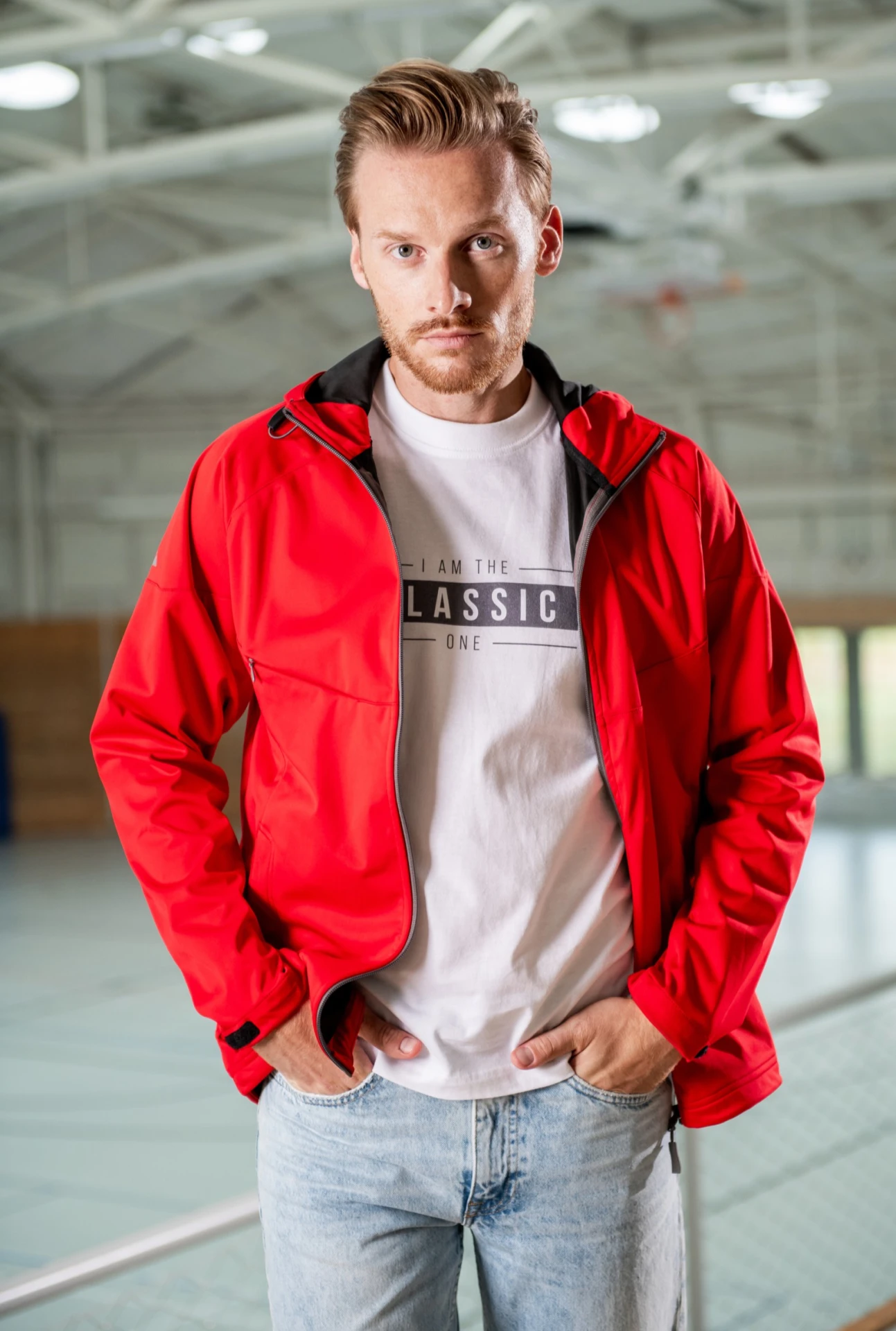malfini-515-cool-softshelljacke-herren-rot-model-0 MALFINI Softshelljacke Cool 515