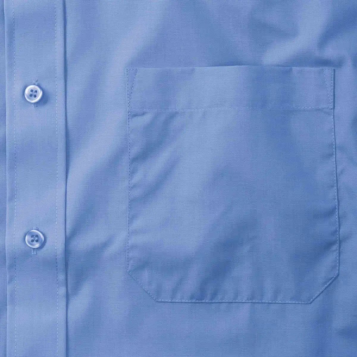 Russell Men's Short Sleeve Polycotton Easy Care Poplin Shirt