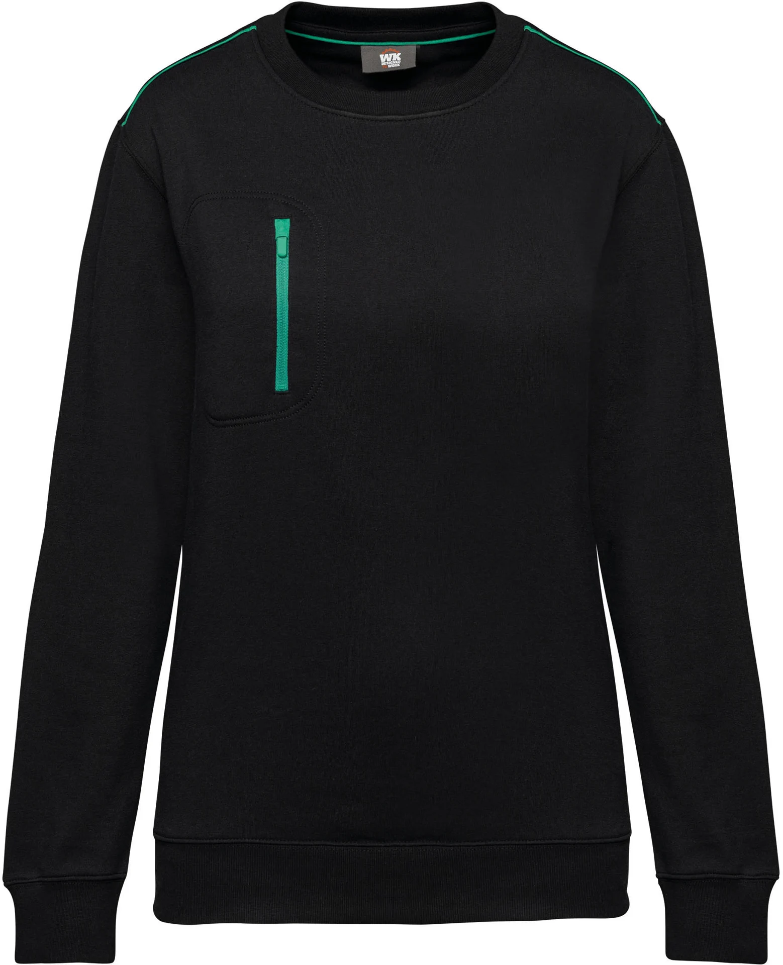 black/kelly green
