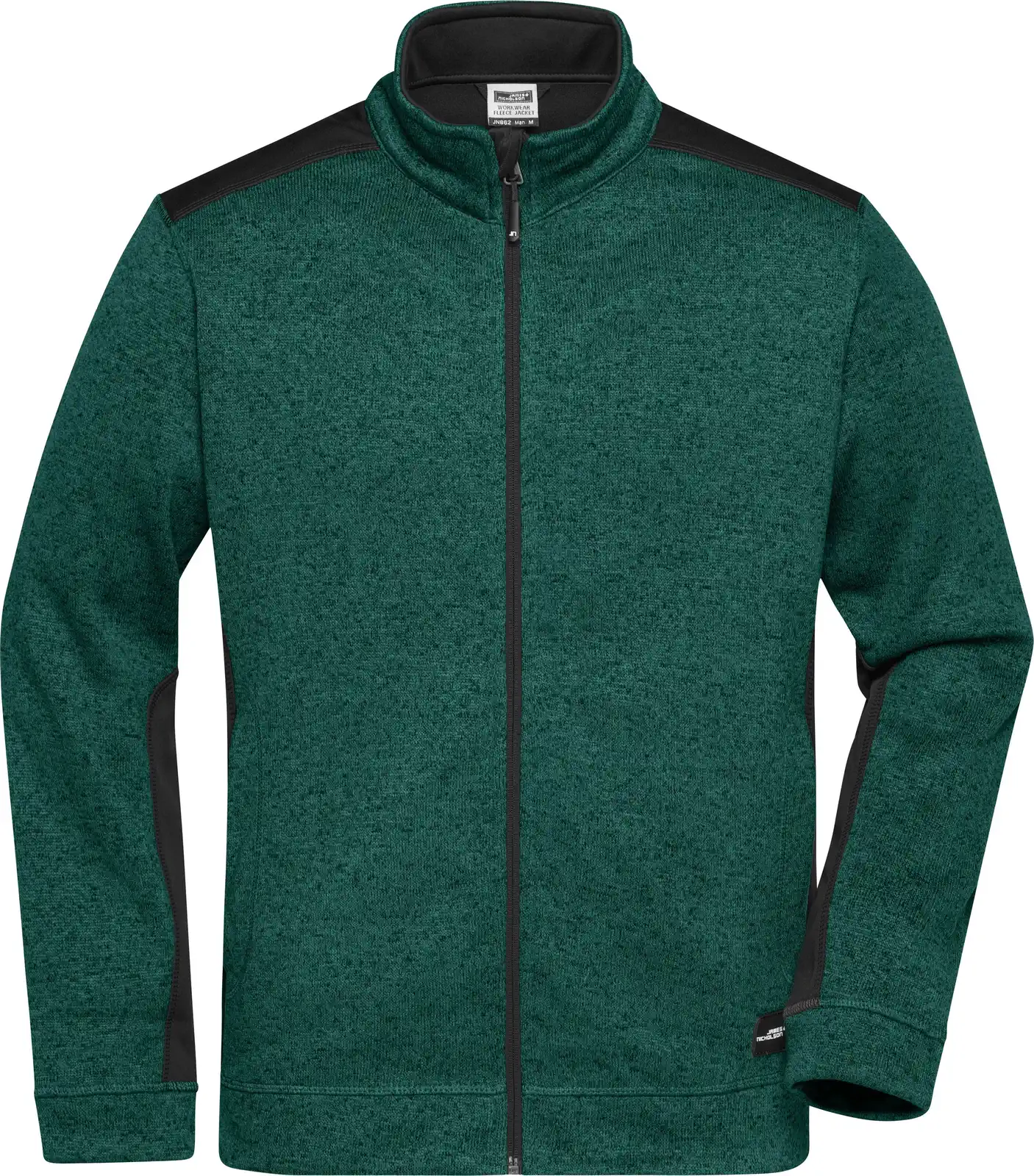 James & Nicholson Men's Knitted Workwear Fleece Jacket -STRONG-