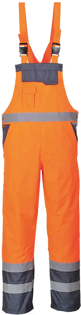 PORTWEST S488 Warnschutz Kontrast Regenlatzhose atmungsaktiv