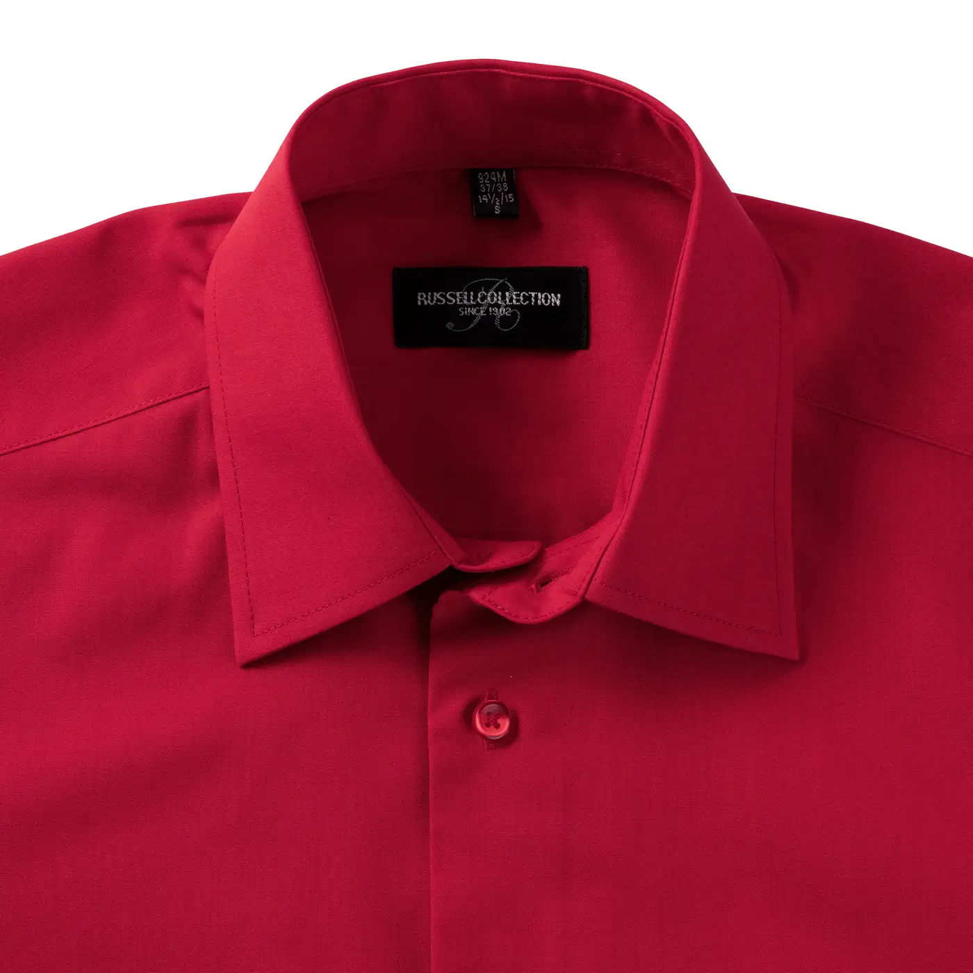 Russell Men's Long Sleeve Polycotton Easy Care Tailored Poplin Shirt