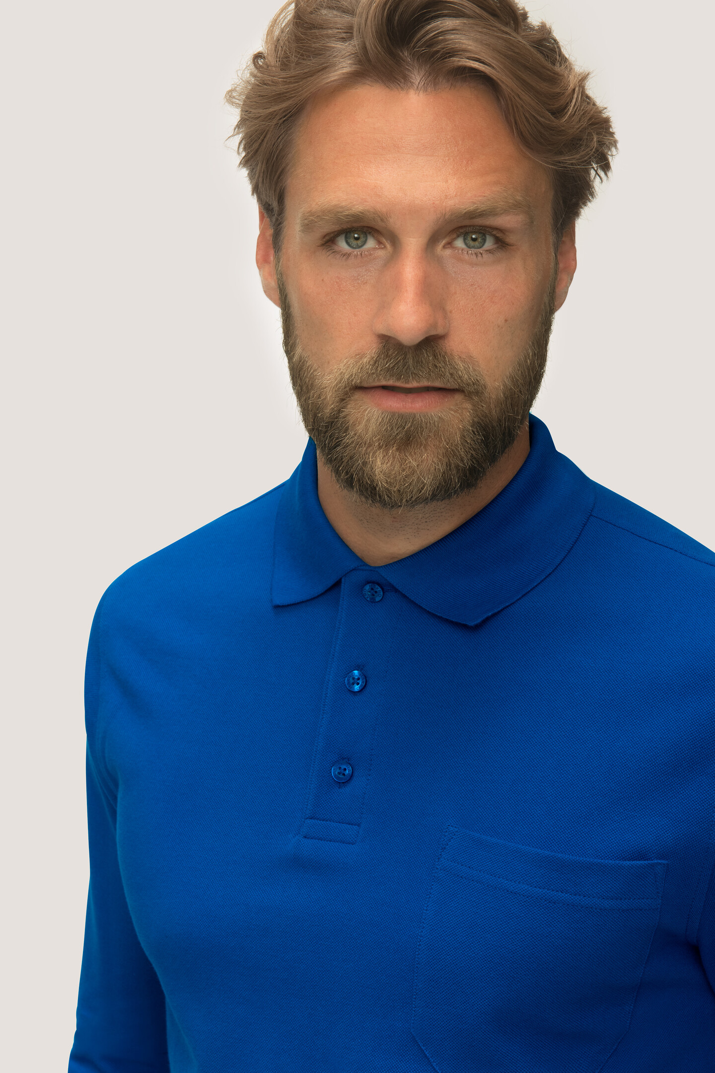 HAKRO Longsleeve-Pocket-Poloshirt 809 Top HAKRO Longsleeve-Pocket-Poloshirt 809 Top