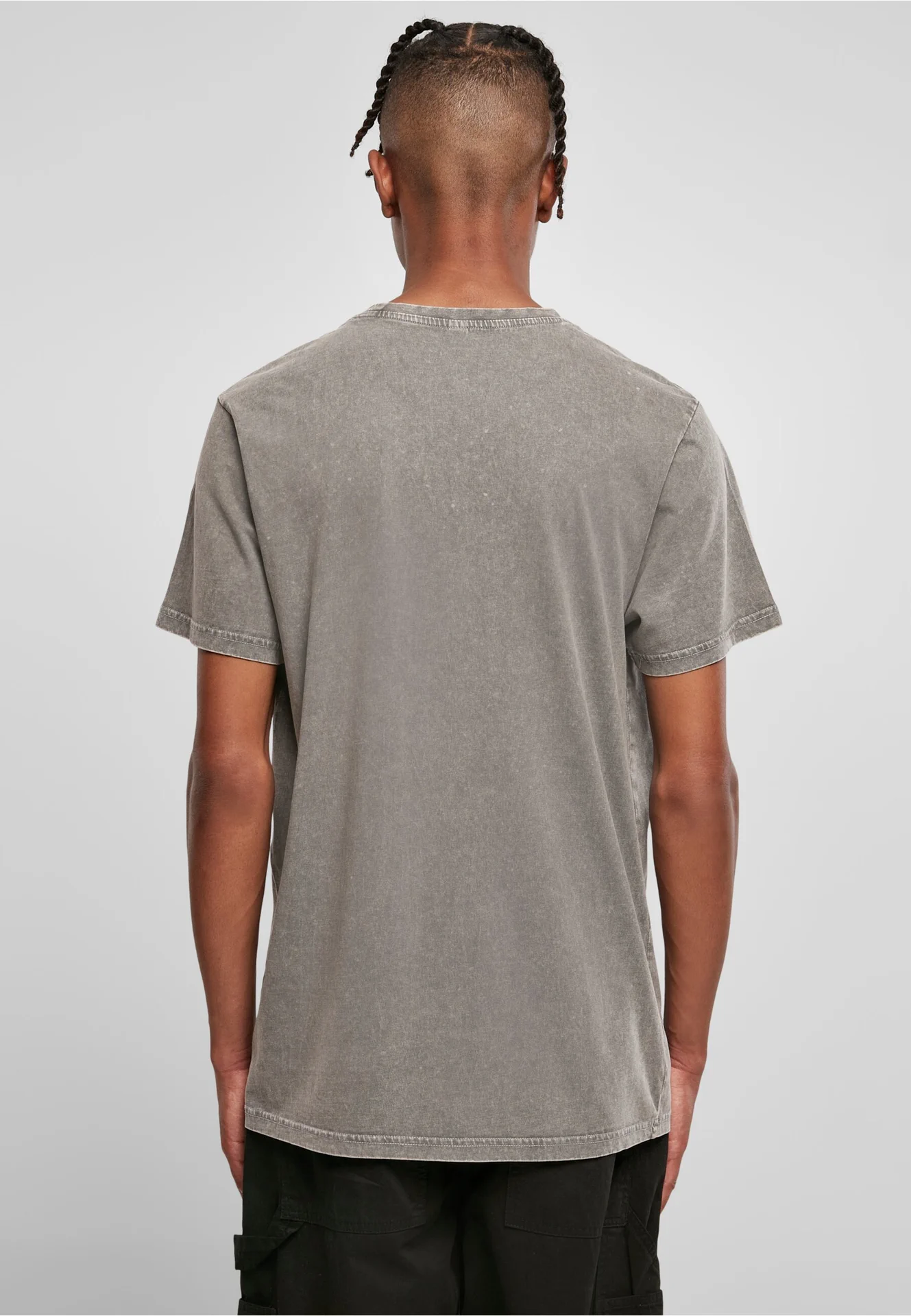 Build Your Brand Acid Washed Round Neck Tee