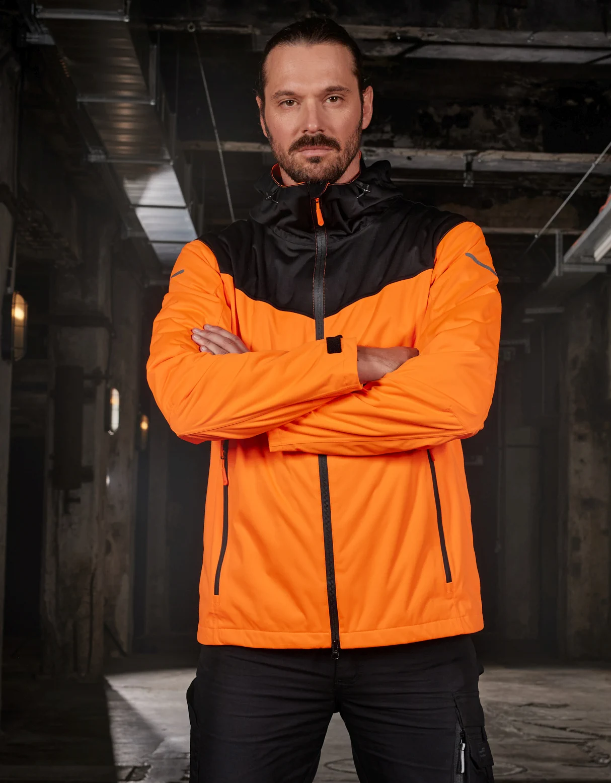 jn1180-mens-allweather-jacket-model-0 James & Nicholson Men´s Allweather Jacket
