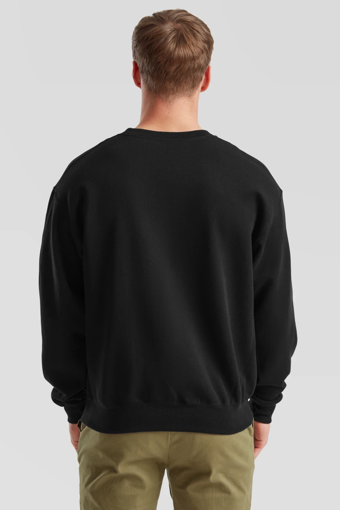 fruit-of-the-loom-62-202-0-classic-set-in-sweatshirt-black-model-2 F.O.L. Classic Set-In Sweat
