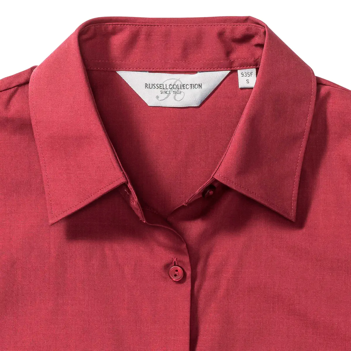 Russell Ladies Short Sleeve Polycotton Easy Care Poplin Shirt