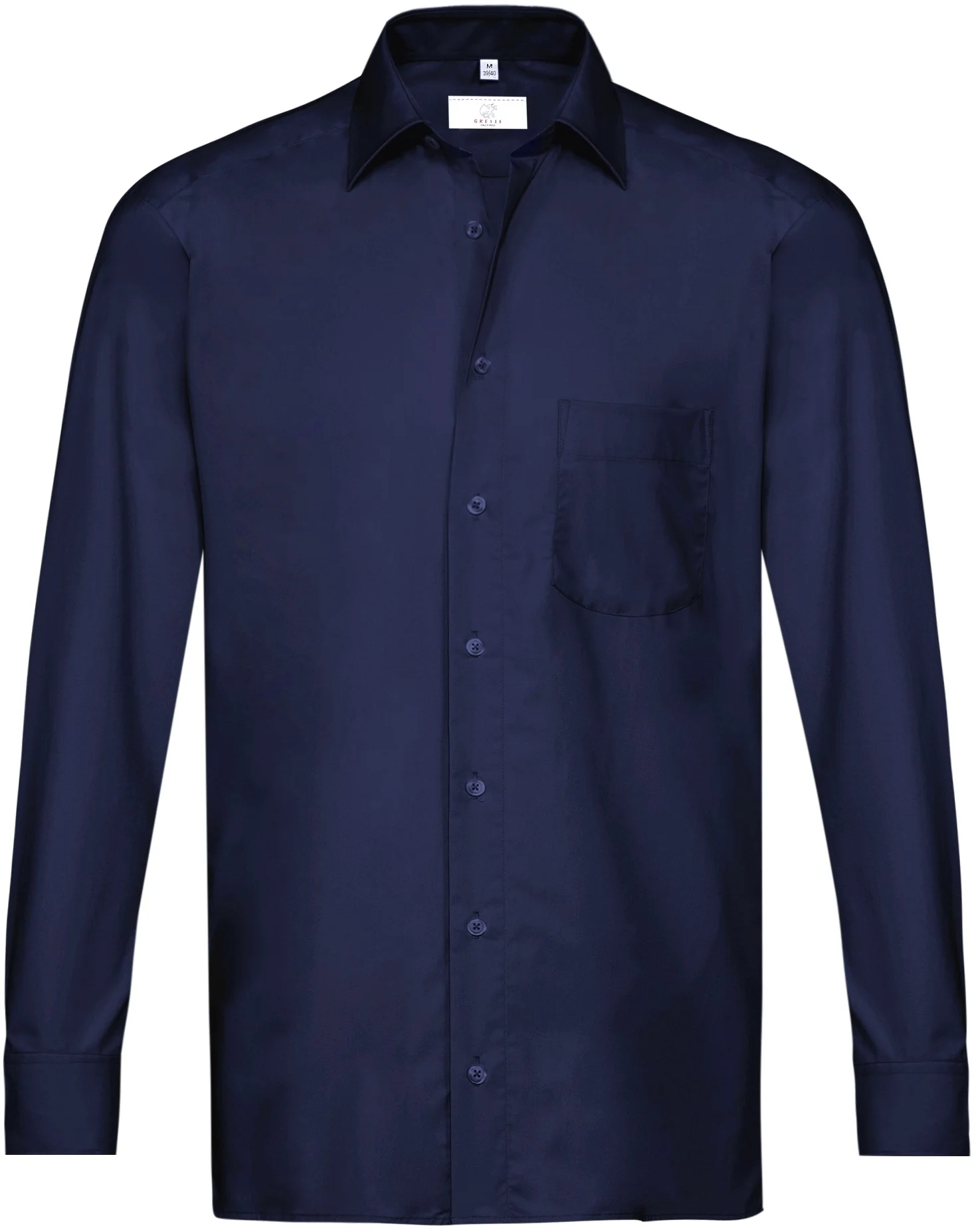 greiff-6665-herren-hemd-11-rf-basic_1120_marine-front-2 GREIFF Herren Hemd BASIC Regular Fit