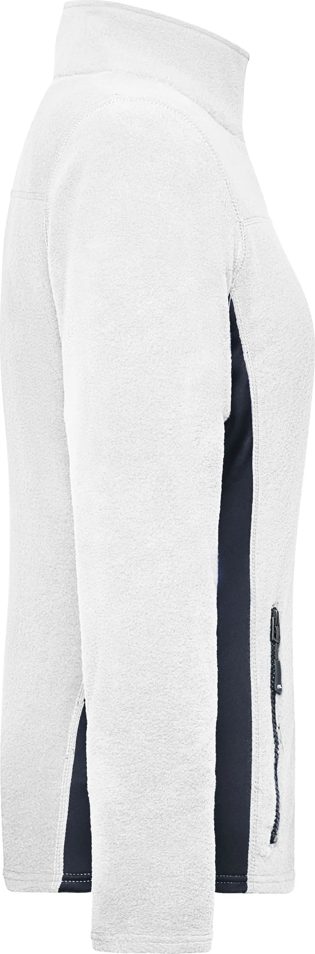 jn841-ladies-workwear-fleece-jacket-white-carbon-right-6 James & Nicholson Ladies Workwear Fleece Jacket -Strong-