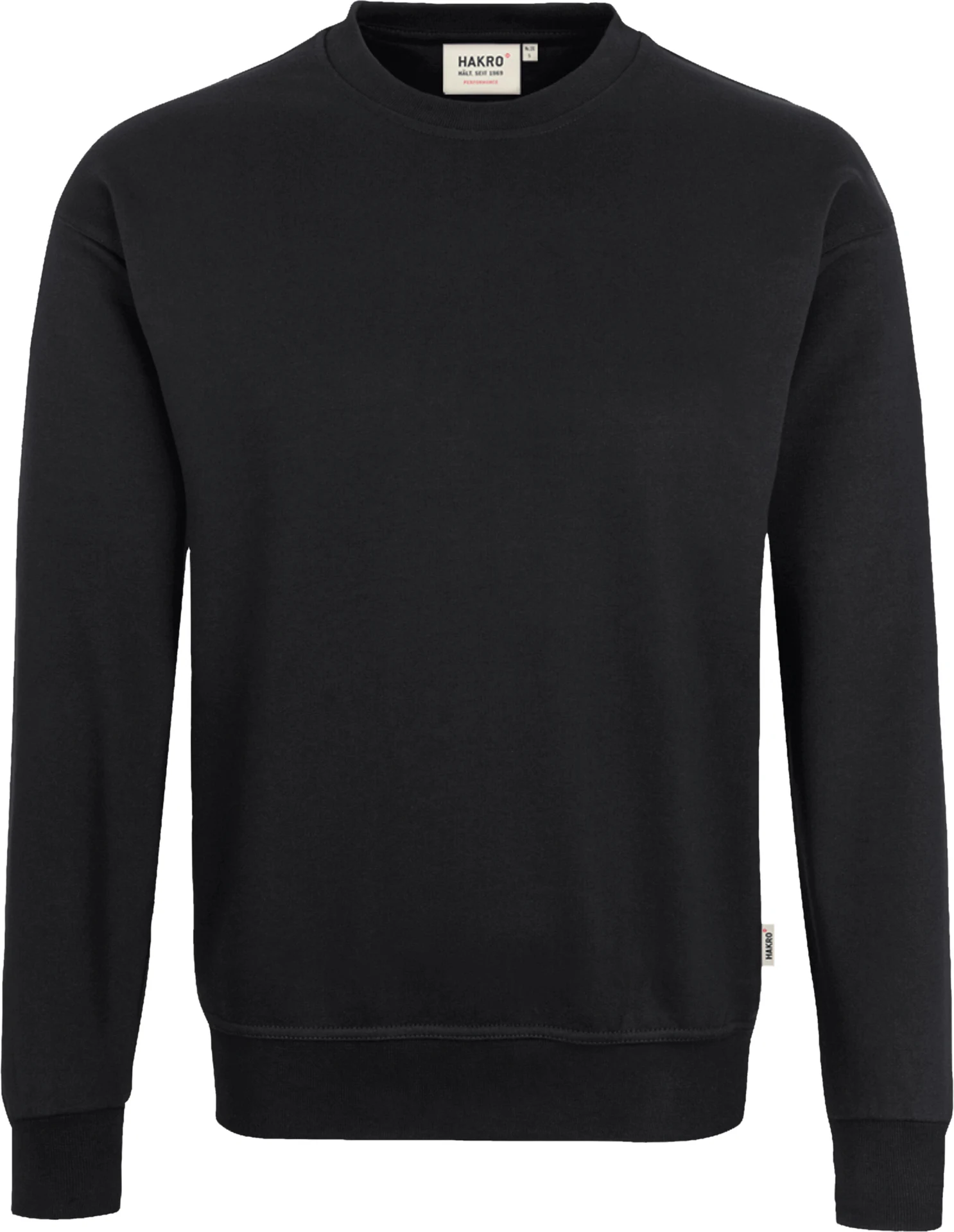 hakro-475-sweatshirt-mikralinar-schwarz-front-1 HAKRO Sweatshirt 475 Mikralinar®