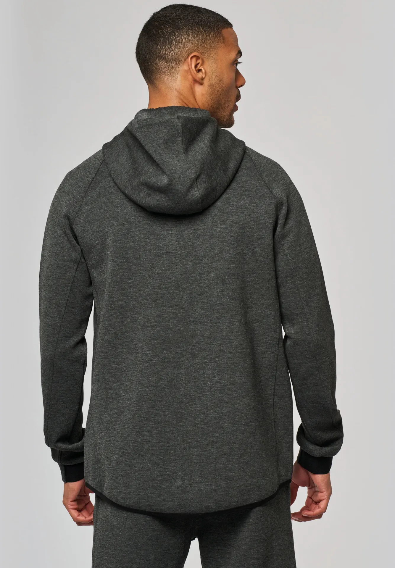 kariban-PA358-herren-trainingsjacke-deepgreyheather-model-1 Kariban Herren Trainingsjacke