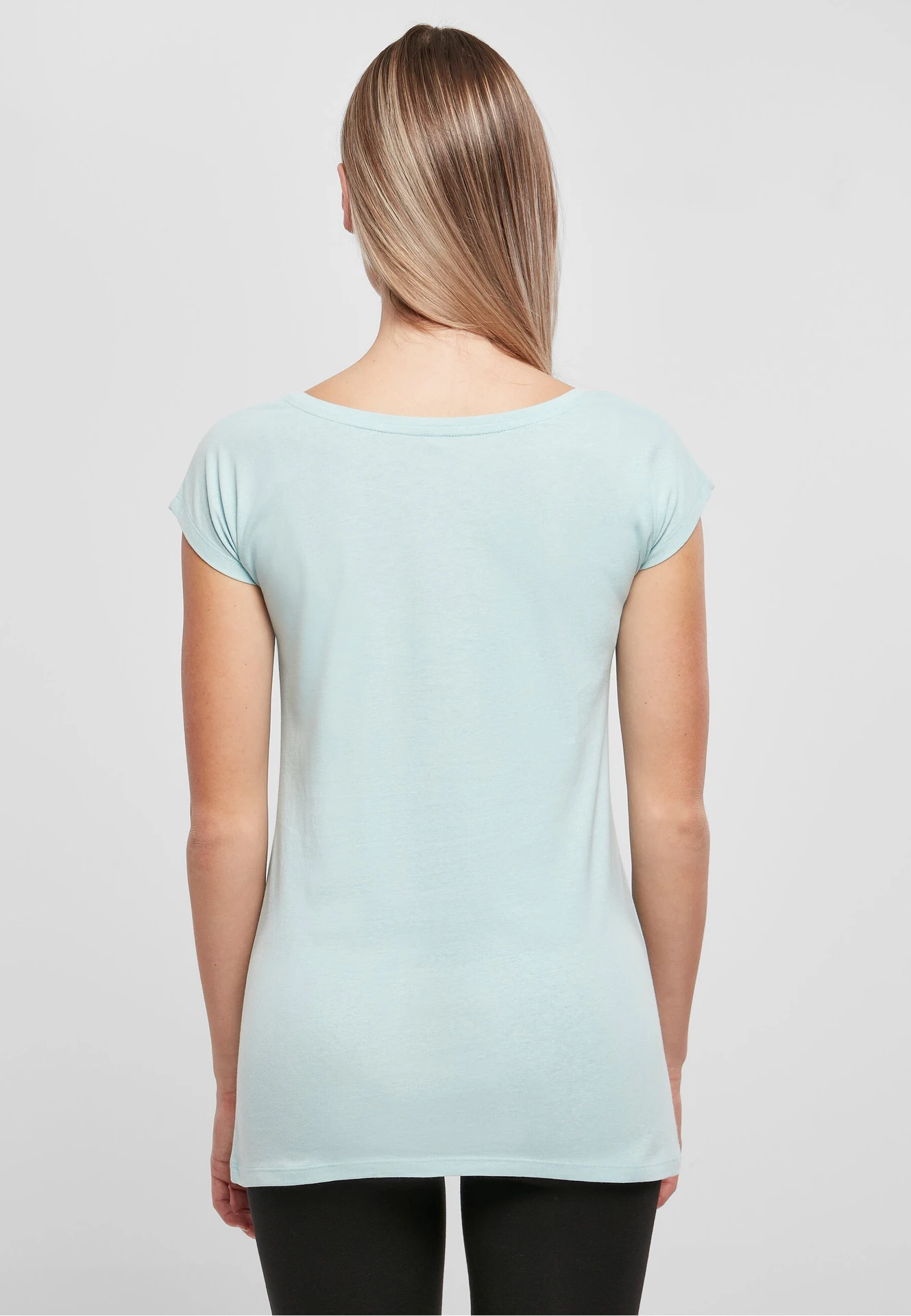 Build Your Brand Ladies Wide Neck Tee