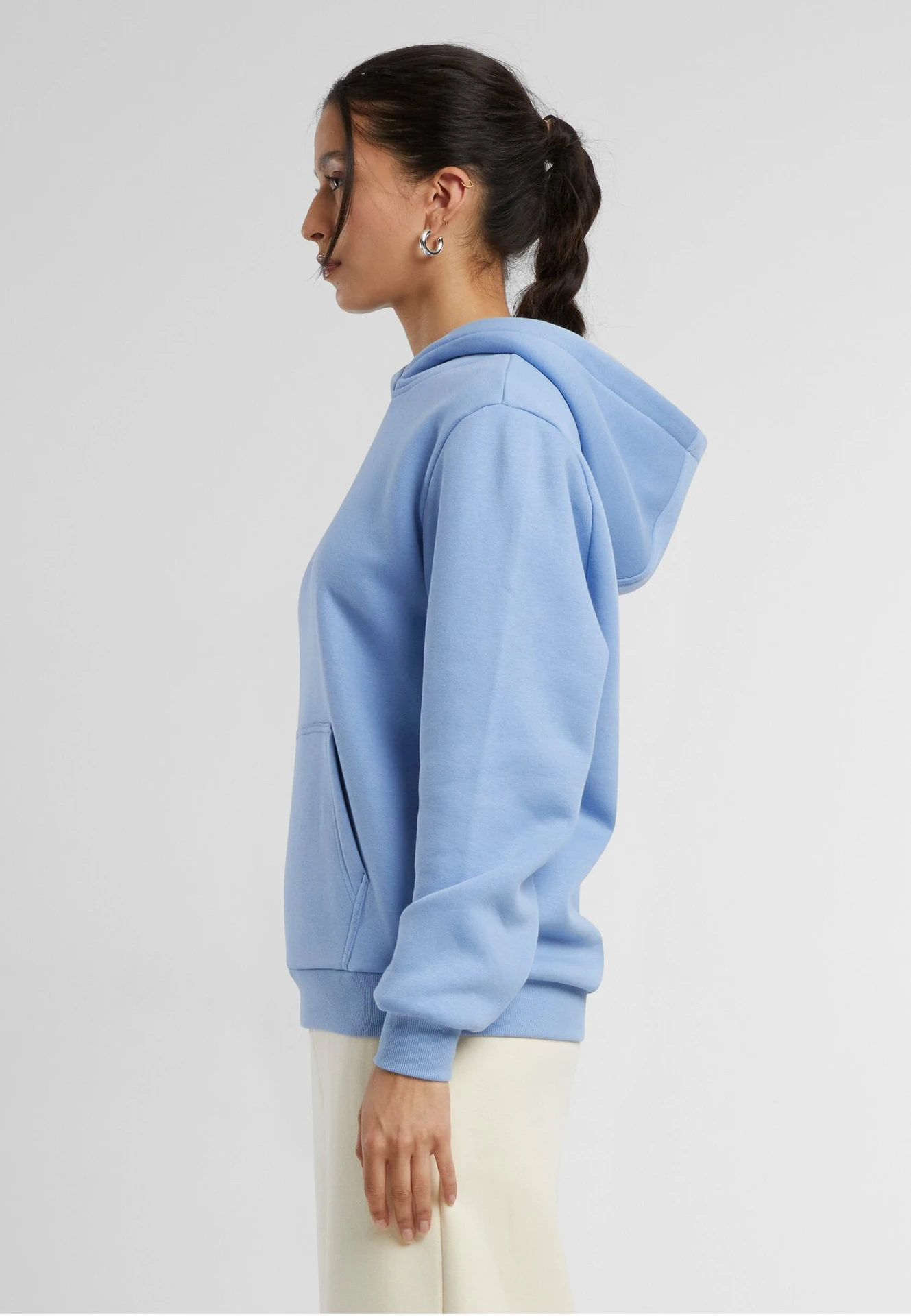 Build Your Brand Ladies Fluffy Hoody
