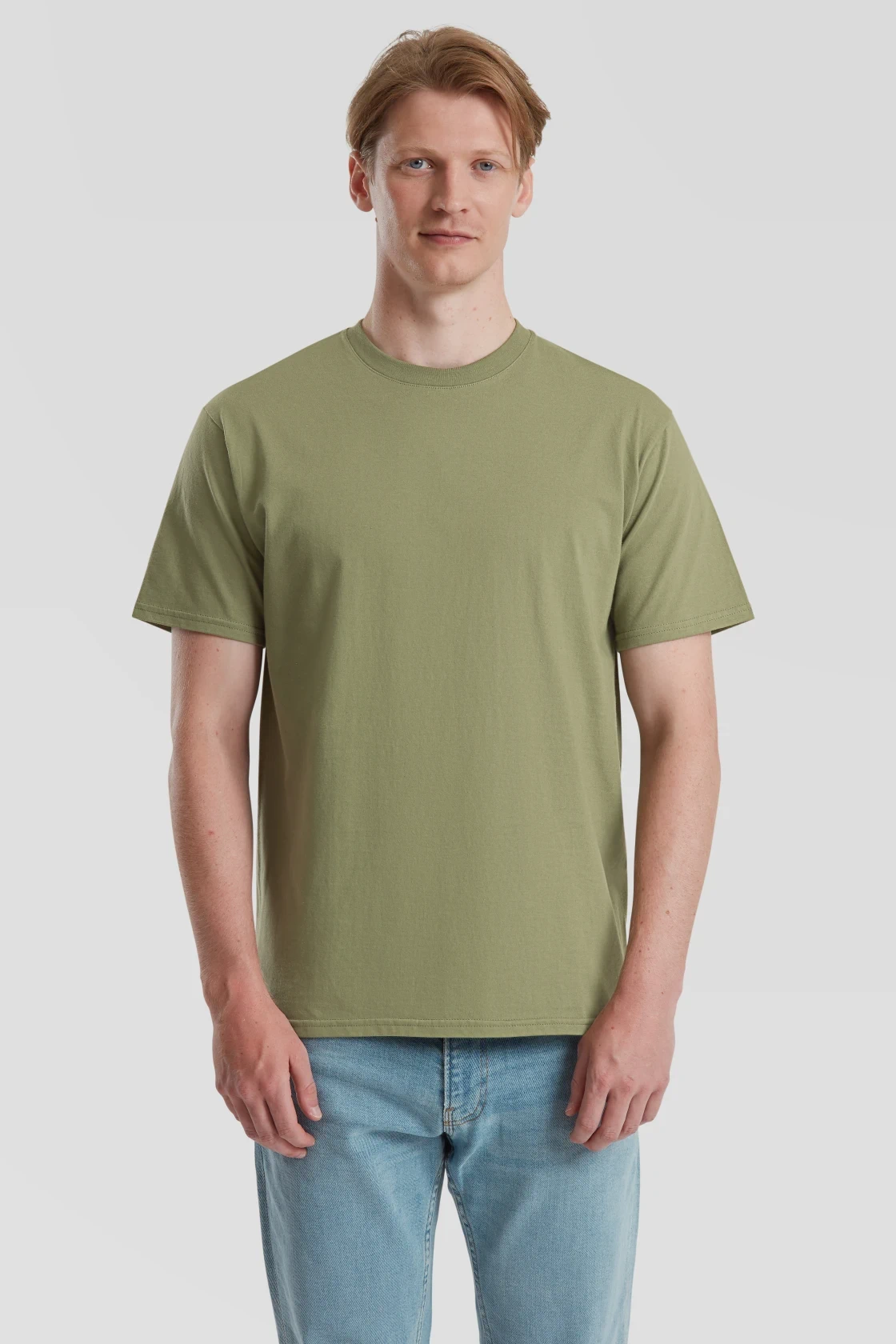 fruit-of-the-loom-61-362-0-pure-cotton-t-shirt-classicolive-model-0 F.O.L Pure Cotton T