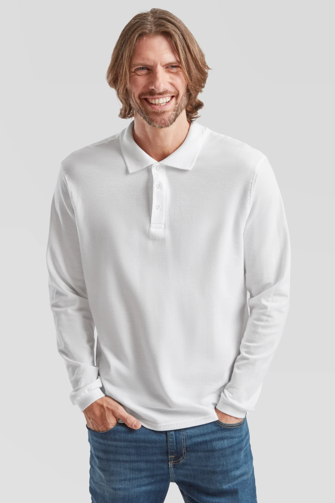 F.O.L. Premium Piqué Polo langarm