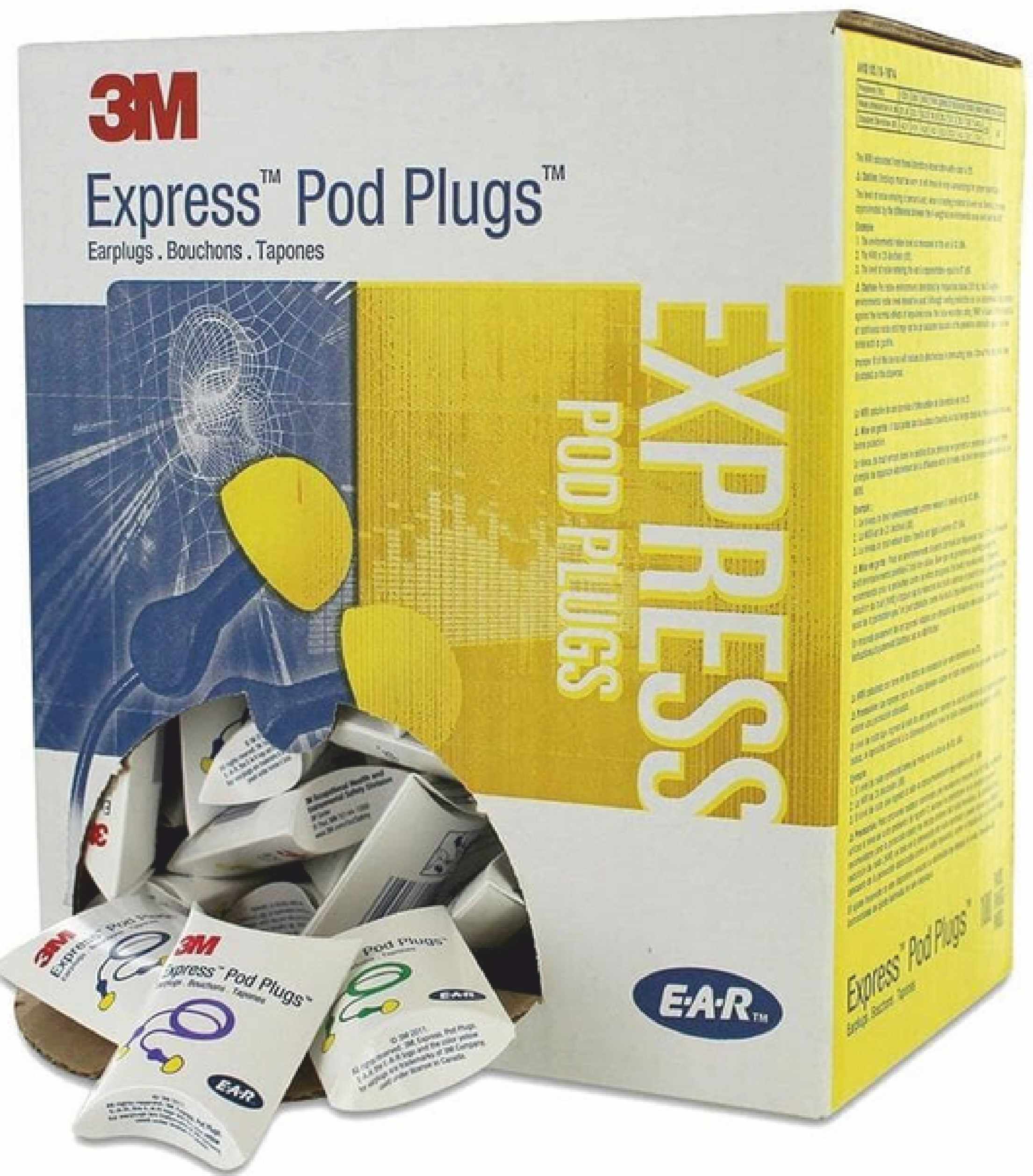 3M E-A-R Express Gehörschutzstöpsel mit Kordel 100 Paar 3M E-A-R Express Gehörschutzstöpsel mit Kordel 100 Paar
