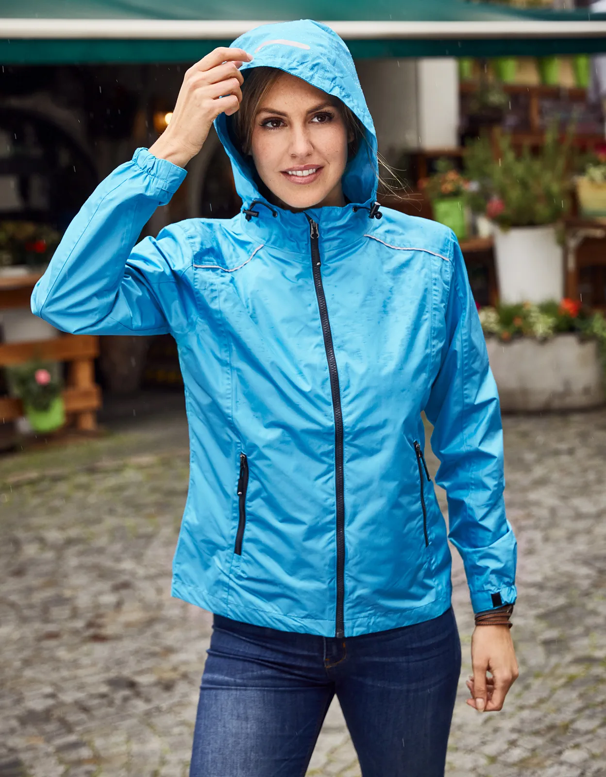 James & Nicholson Ladies Rain Jacket