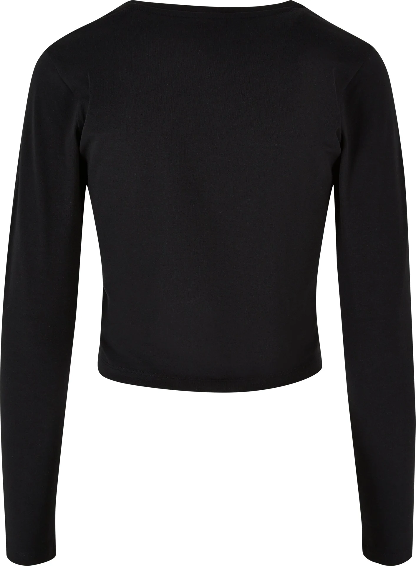 BYB-BY261-ladies-short-longsleeve-t-shirt-black-back-7 Build Your Brand Ladies Short Longsleeve Tee