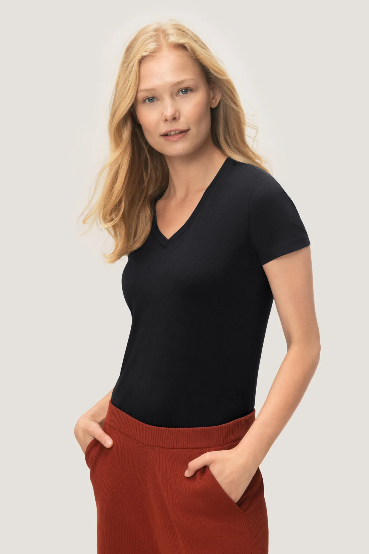 HAKRO Damen-V-Shirt 172 Stretch HAKRO Damen-V-Shirt 172 Stretch
