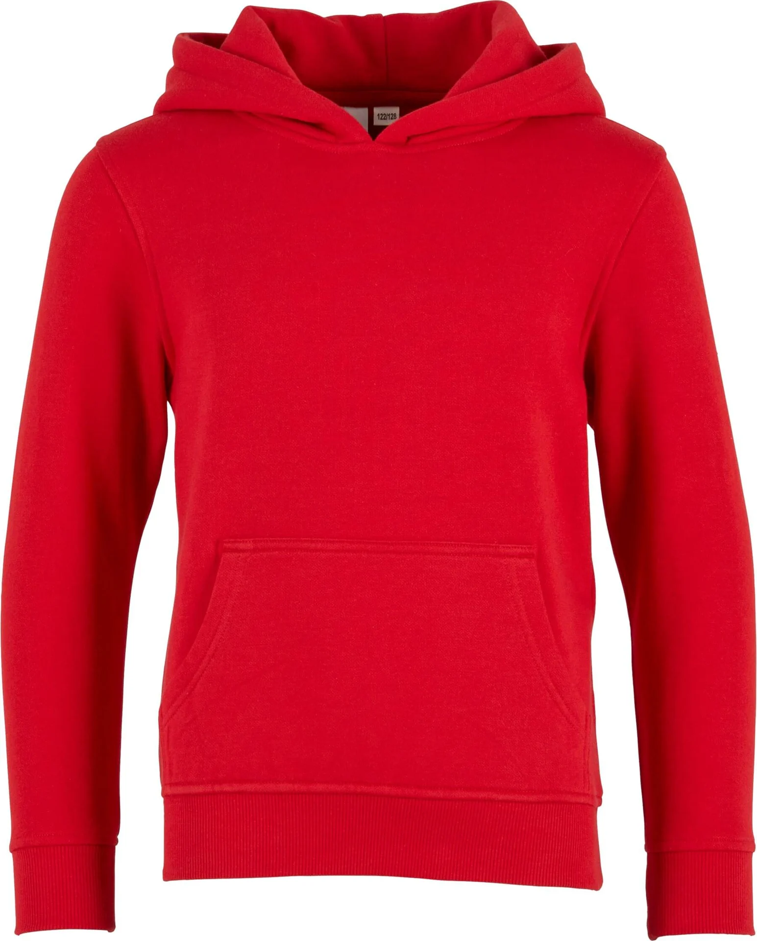 BYB-BY185-kids-organic-basic-hoody-cityred-front-4 Build Your Brand Kids Organic Basic Hoody
