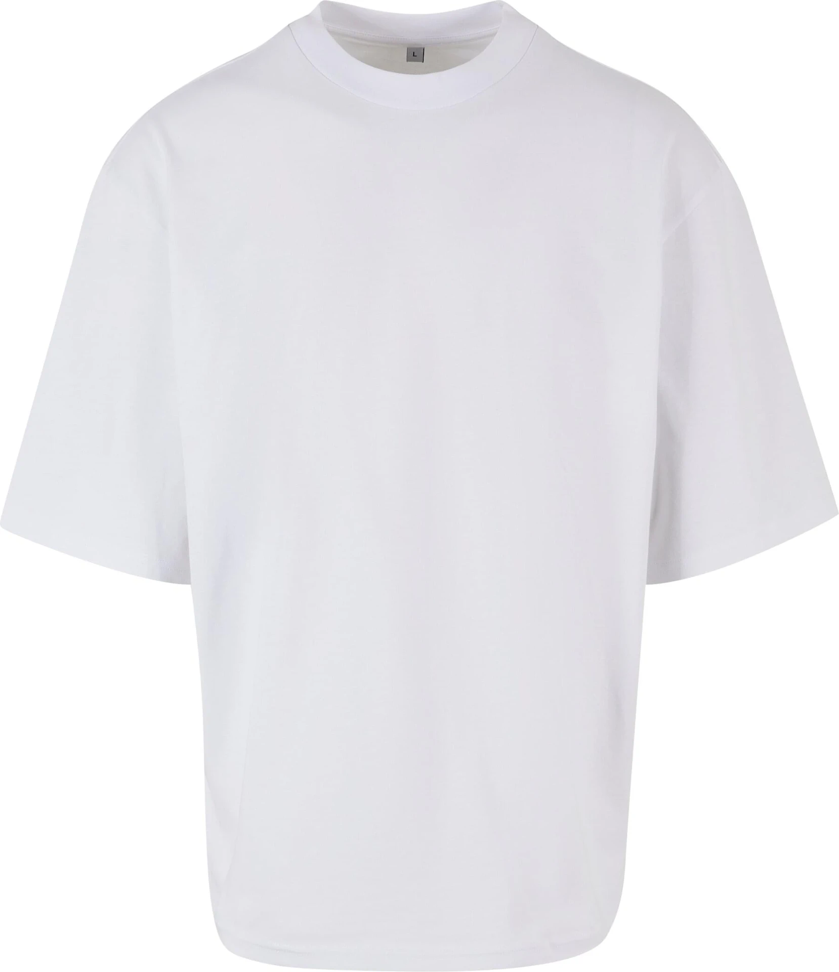 BYB-BY256-oversized-sleeve-t-shirt-white-front-4 Build Your Brand Oversized Sleeve Tee