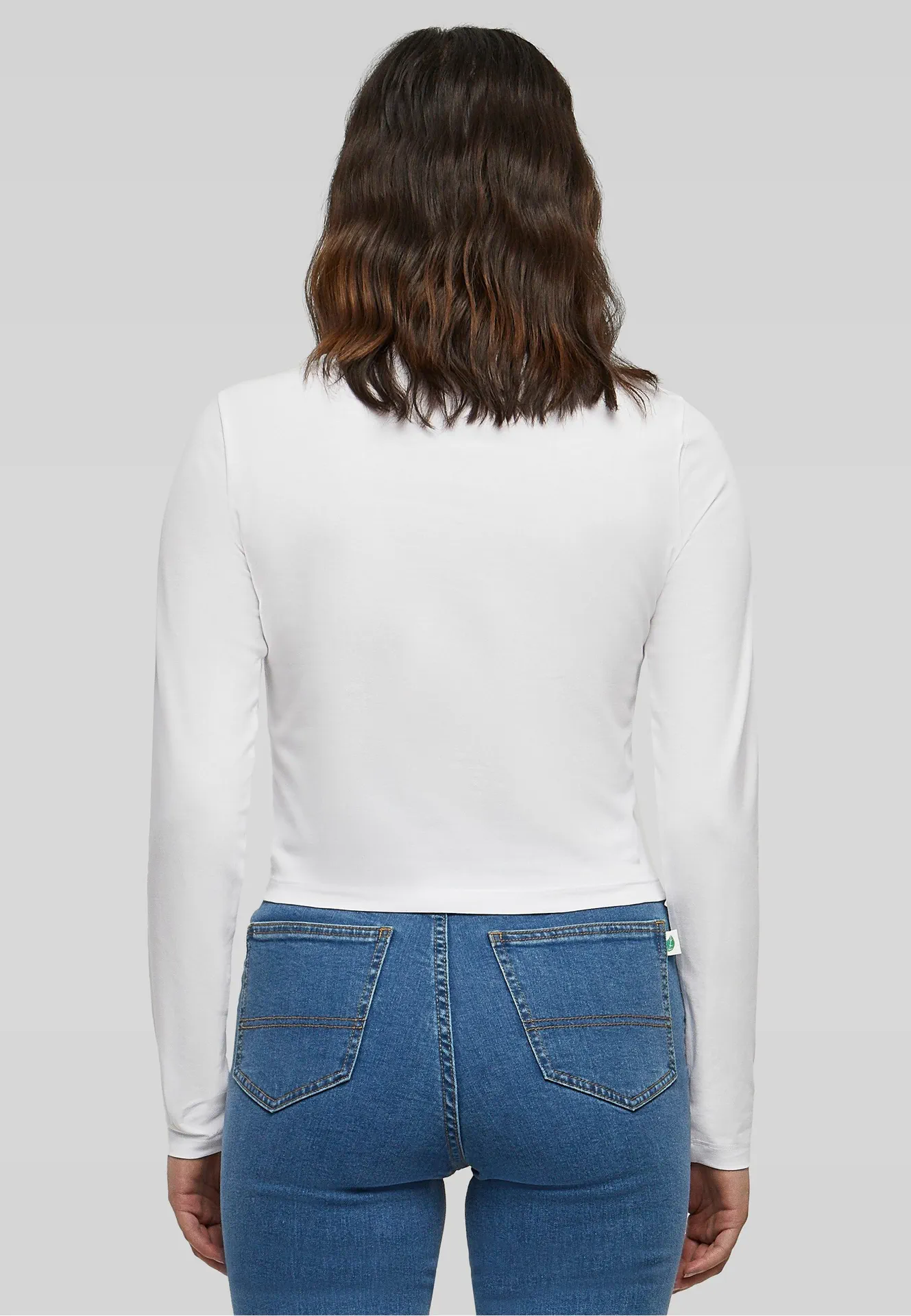 Build Your Brand Ladies Short Longsleeve Tee