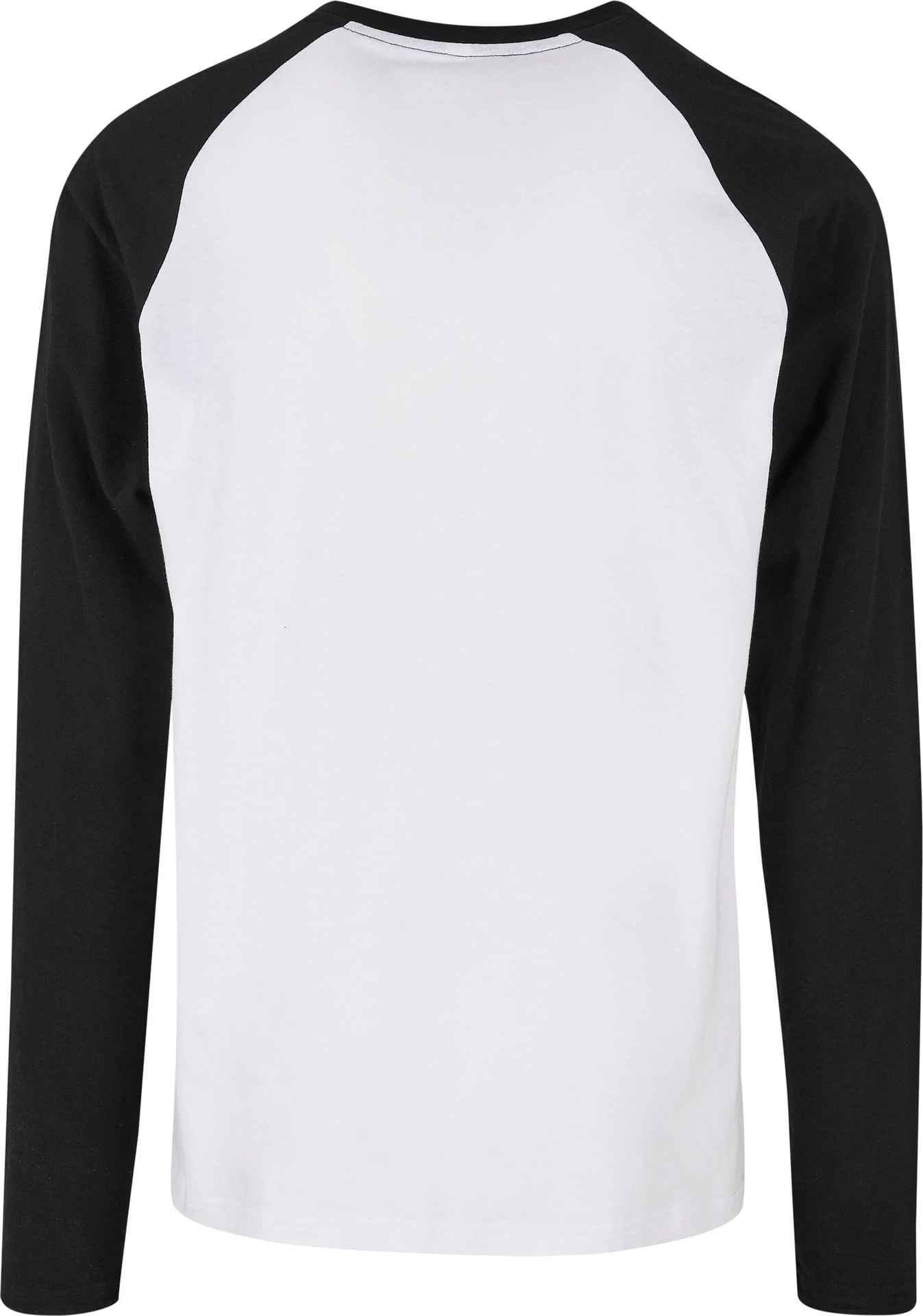Build Your Brand Contrast Raglan Longsleeve T-Shirt