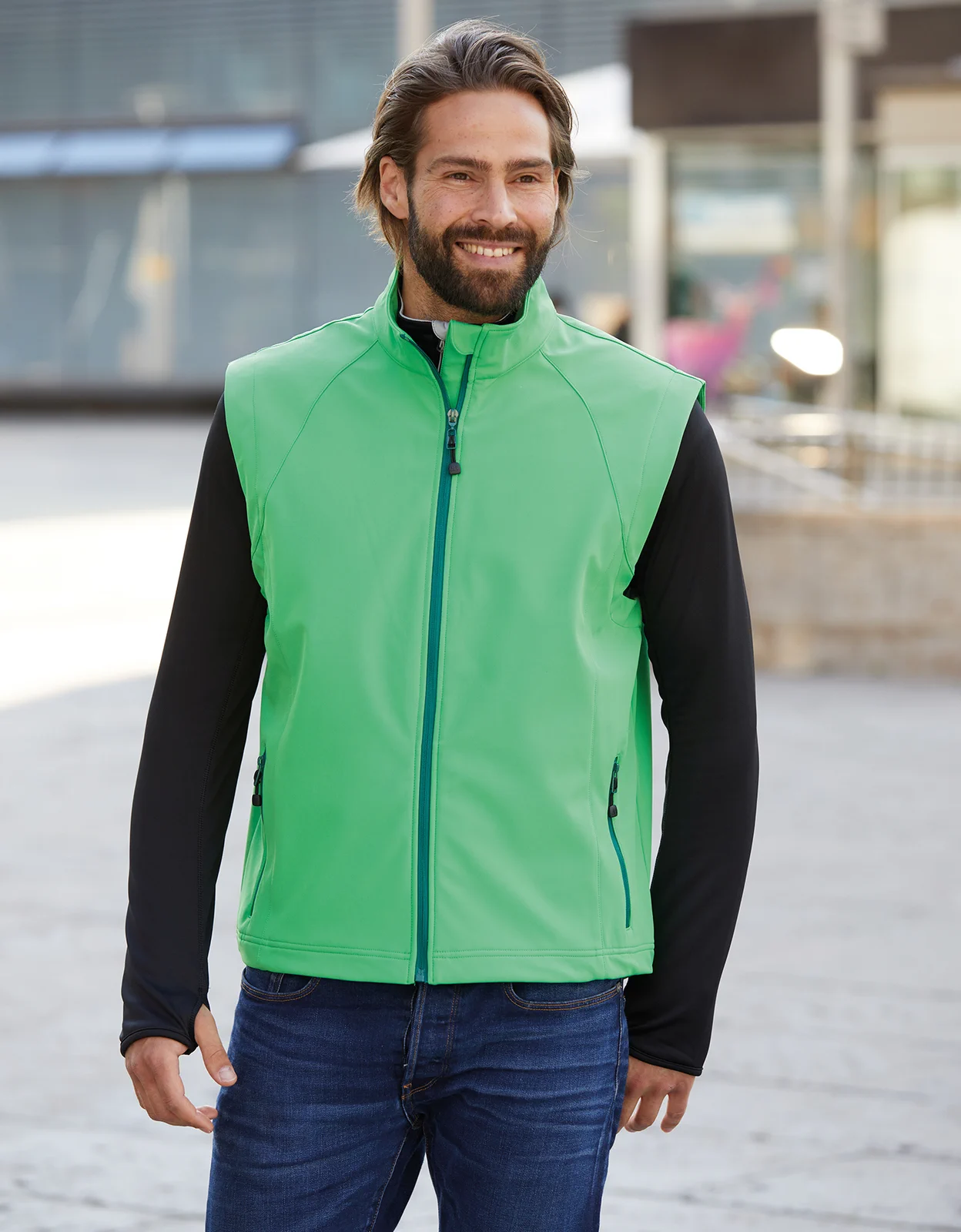 James & Nicholson Men's Stretch Softshell Vest 