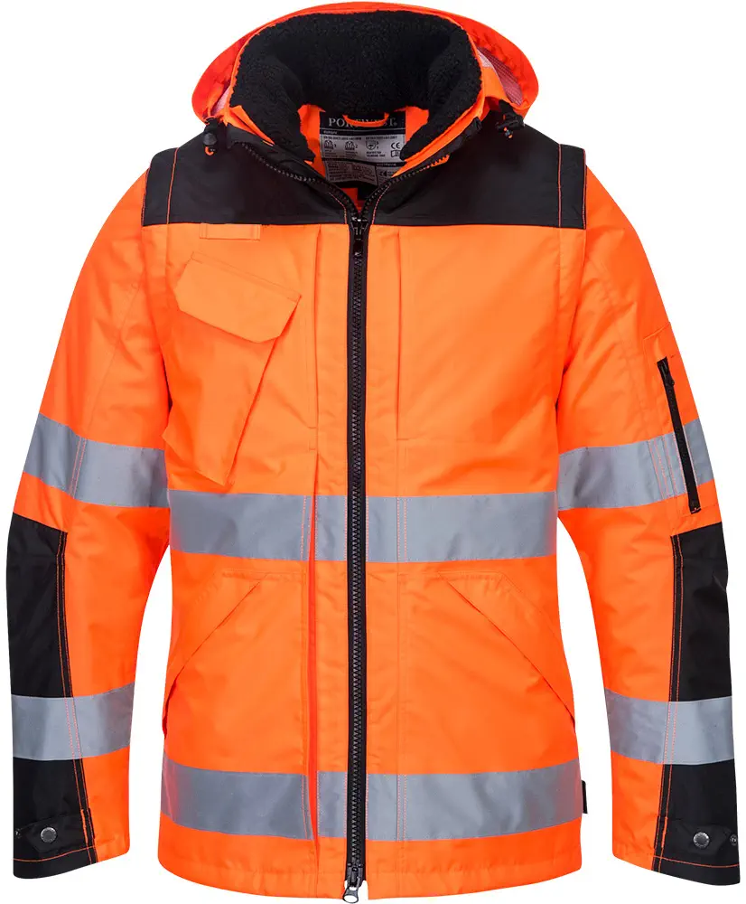 PORTWEST C469 Warnschutz Pro 3-in-1 Kontrast Winterjacke