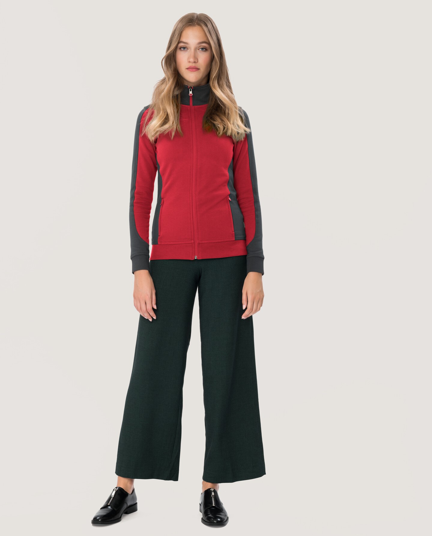HAKRO Damen-Sweatjacke 277 Contrast Mikralinar® HAKRO Damen-Sweatjacke 277 Contrast Mikralinar®