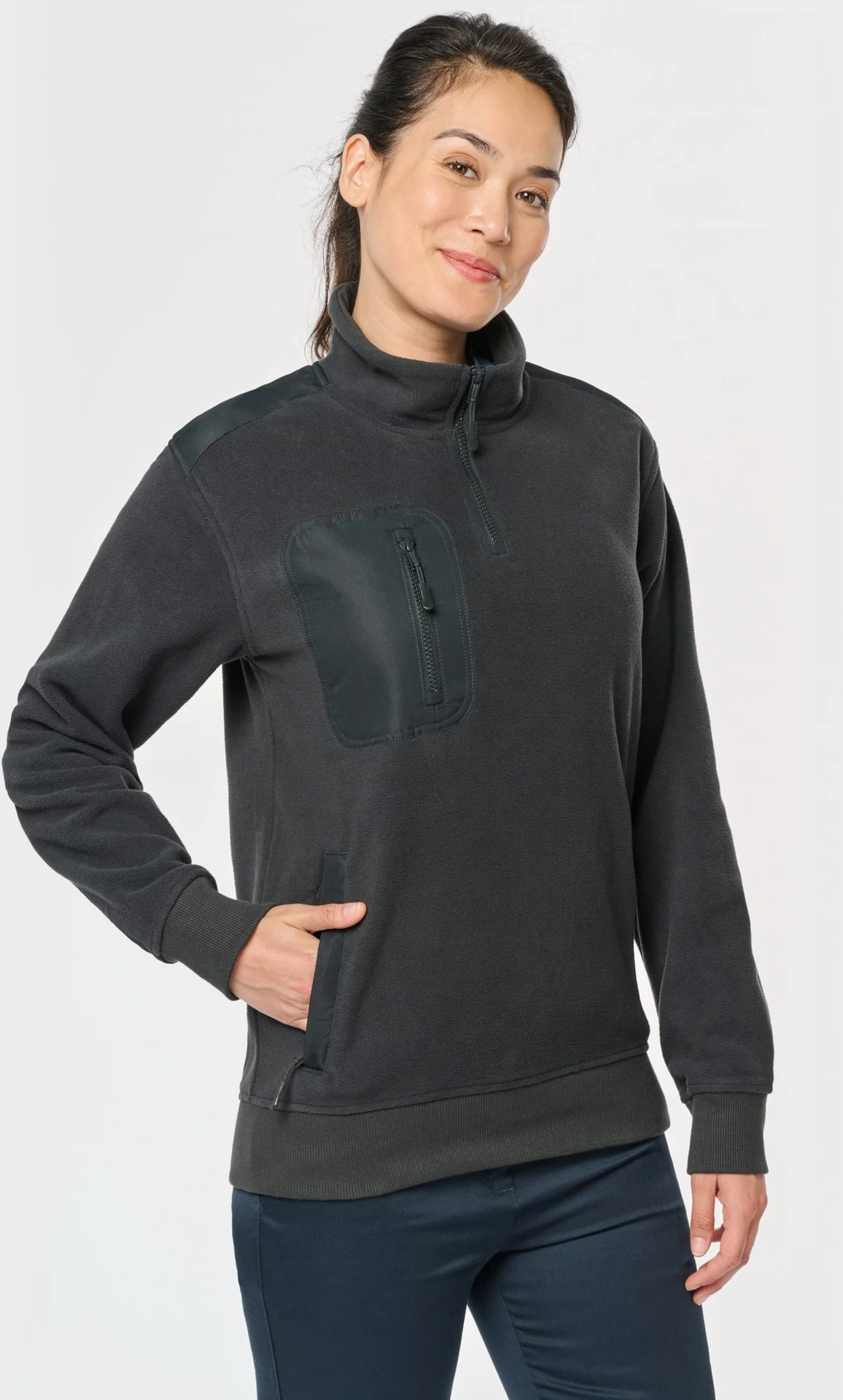 Kariban Workwear Fleece mit 1/4 Zip