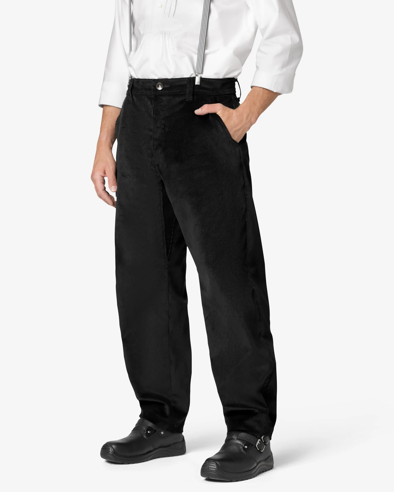 FHB-30005-alain-franzoesische-zunfthose-cord-schwarz-model-1 FHB Französische Zunfthose ALAIN Cord