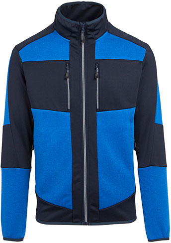 regatta-trf720-e-volve-unisex-knit-effect-stretch-midlayer-jacket-strong-blue-navy-front-2 Regatta E-volve Unisex Knit Effect Stretch Midlayer Jacket