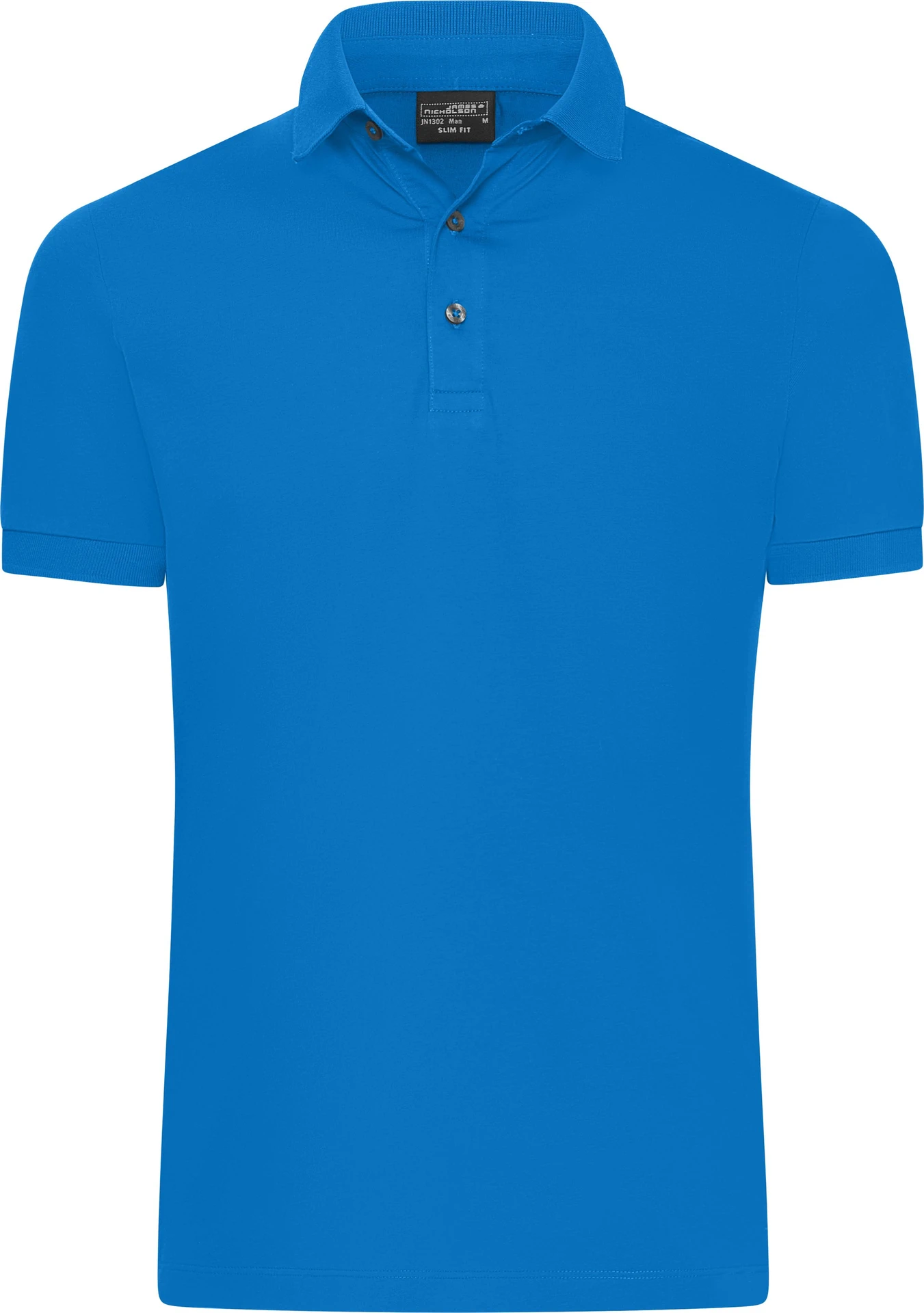 jn1302-mens-mercerised-poloshirt-slim-fit-riviera-front-3 James & Nicholson Men´s Mercerised Polo Slim Fit